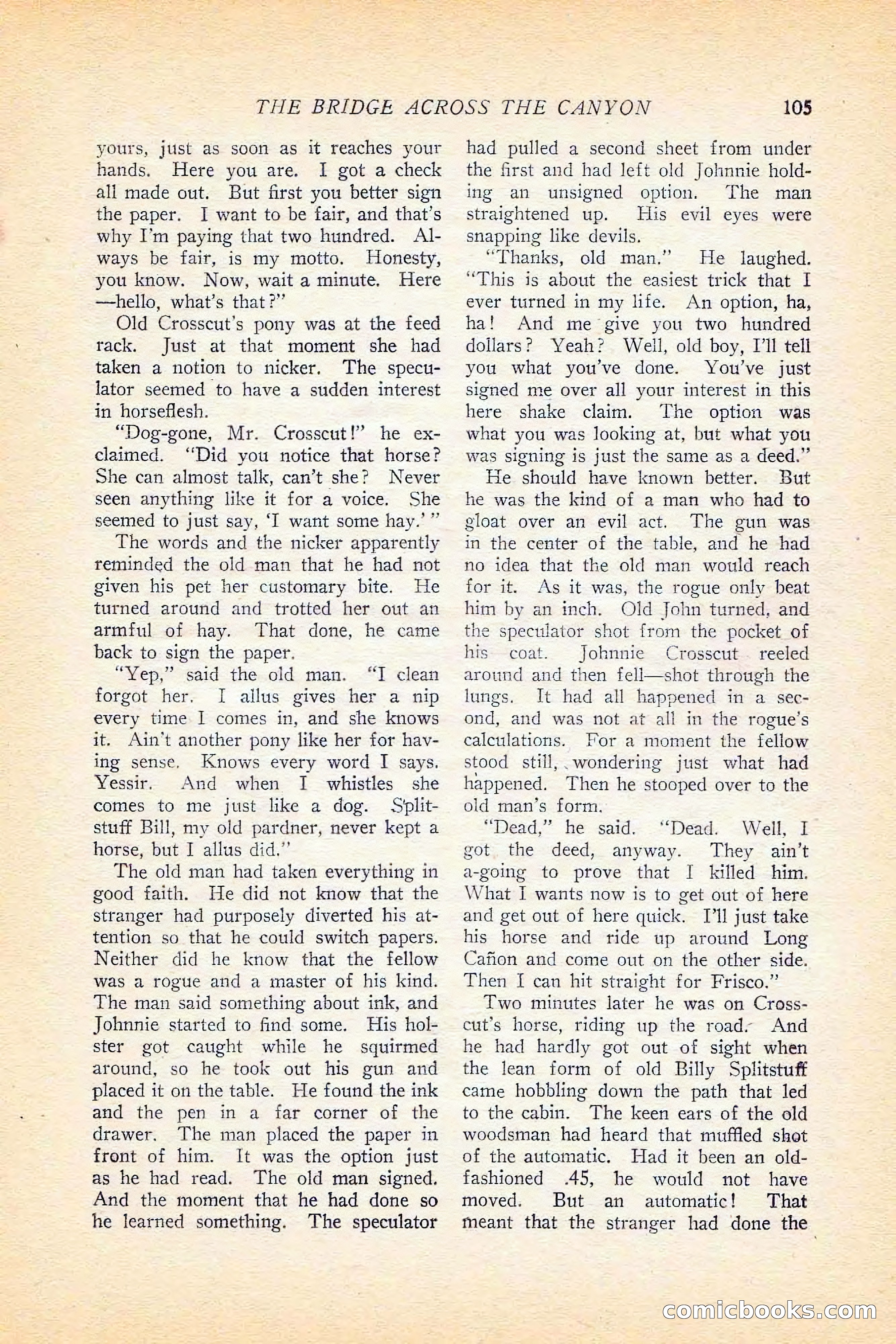 Western Story Magazine, June 5, 1926 — page 123 of 172