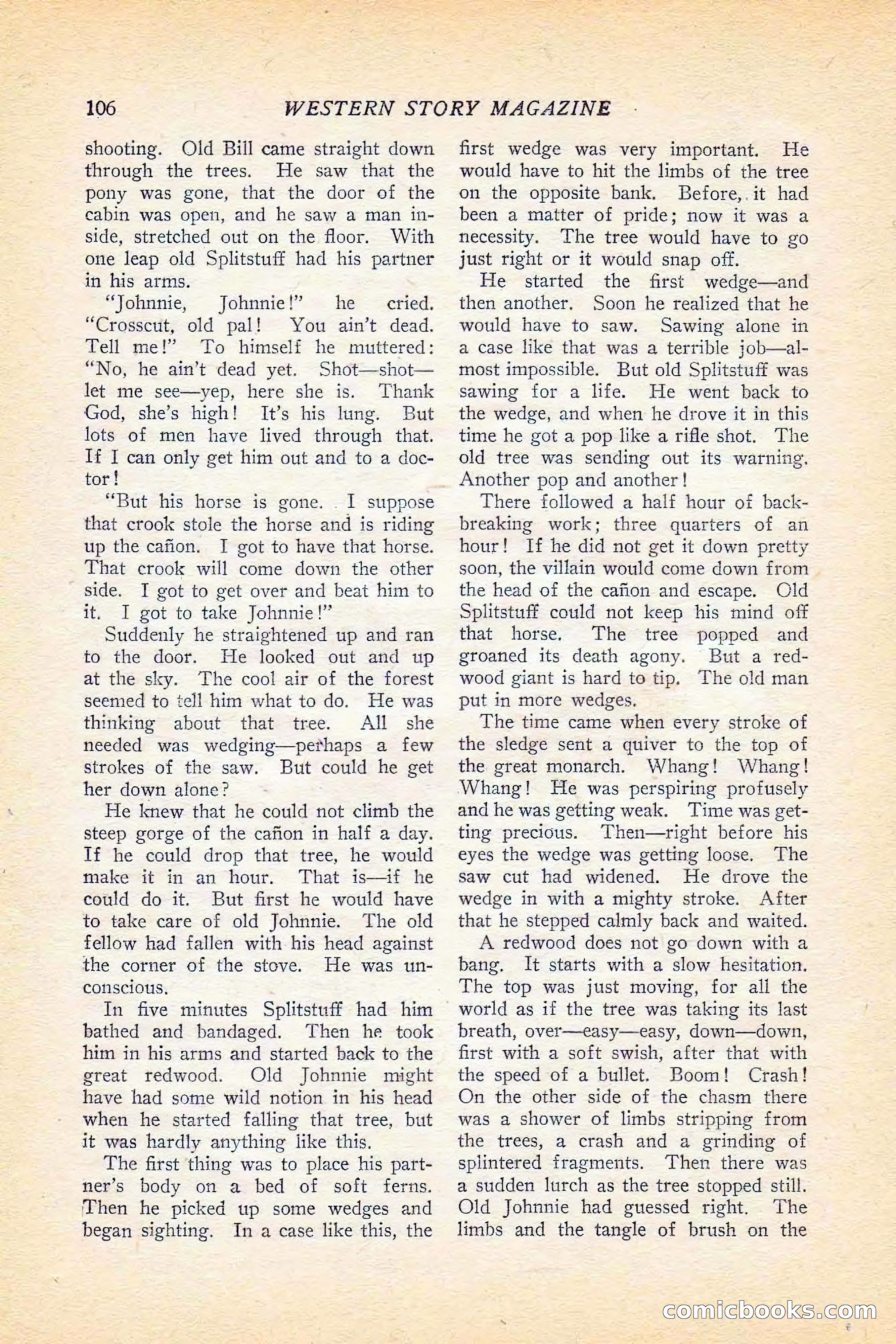 Western Story Magazine, June 5, 1926 — page 124 of 172