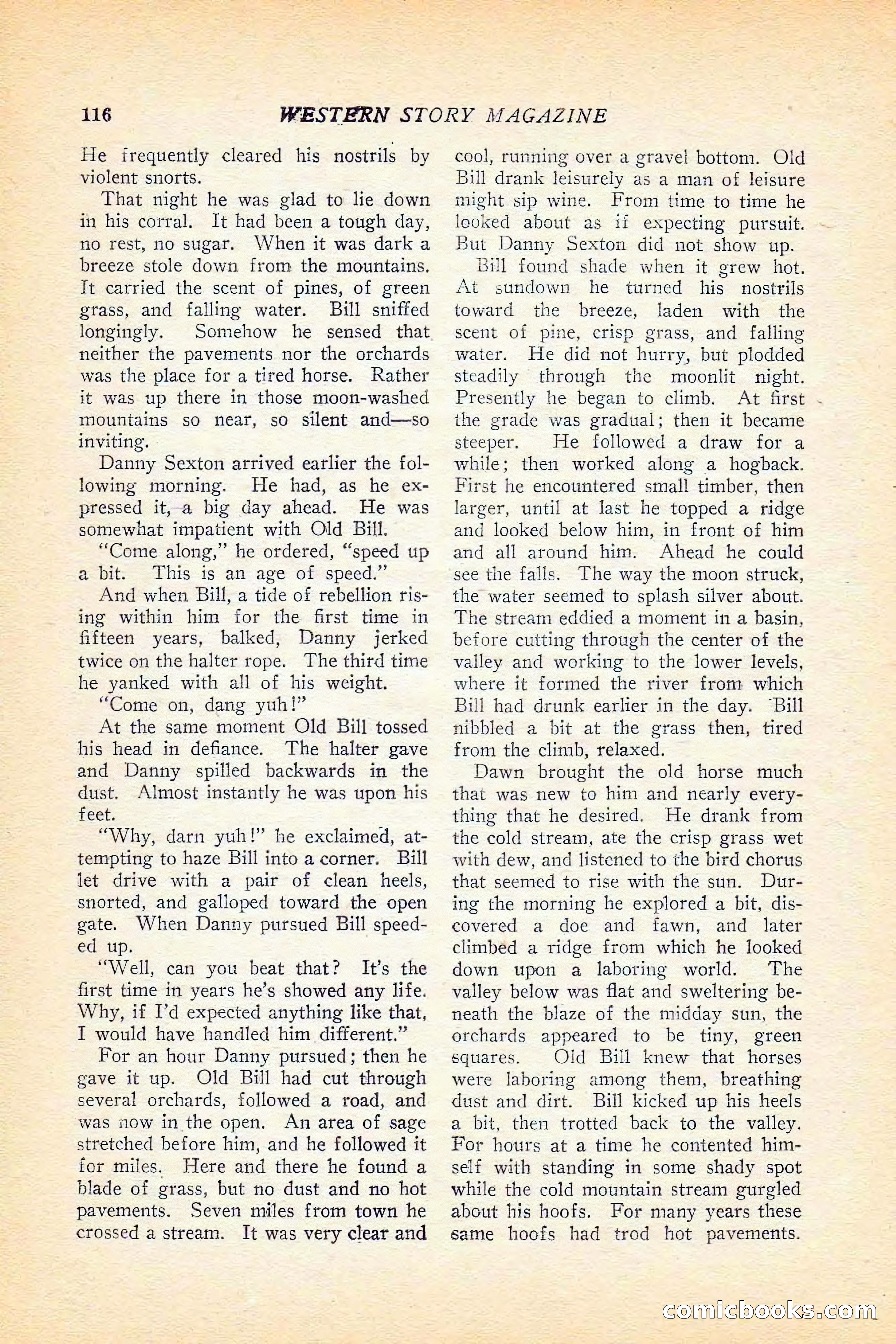 Western Story Magazine, June 5, 1926 — page 134 of 172