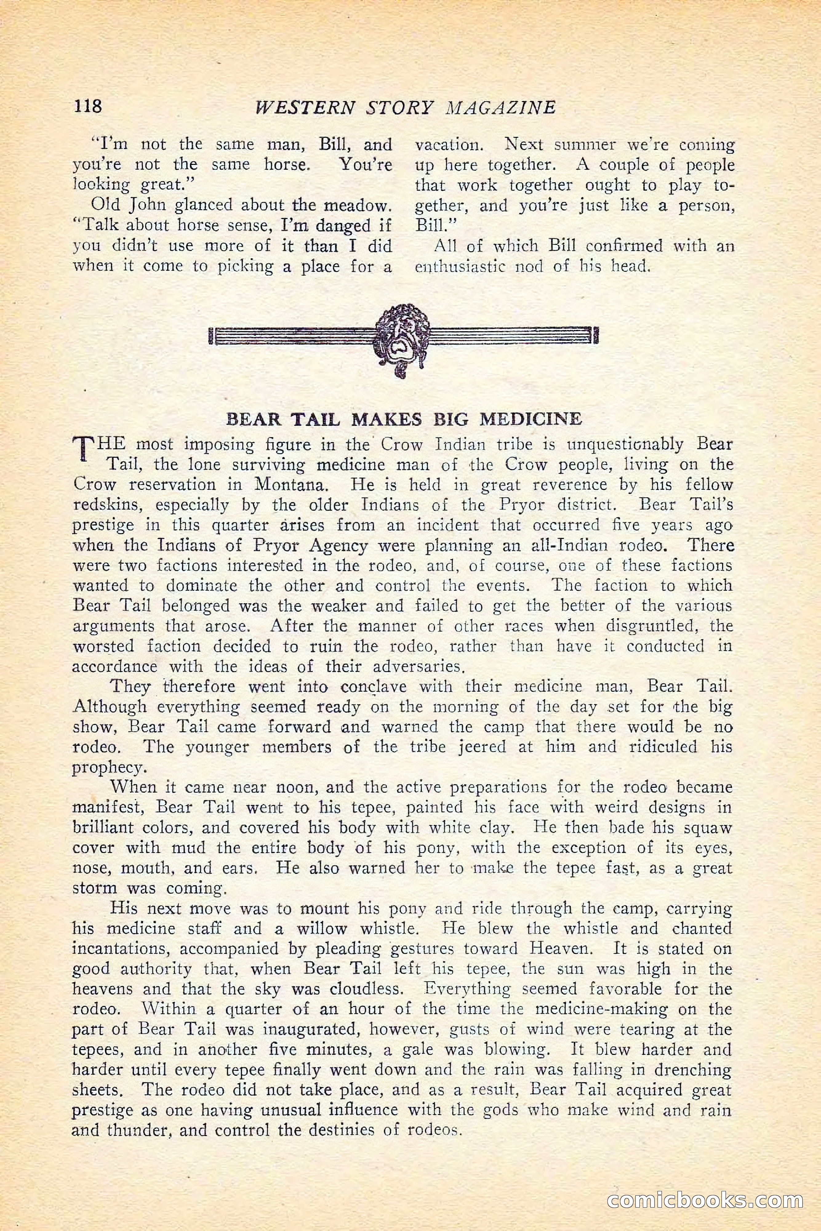 Western Story Magazine, June 5, 1926 — page 136 of 172