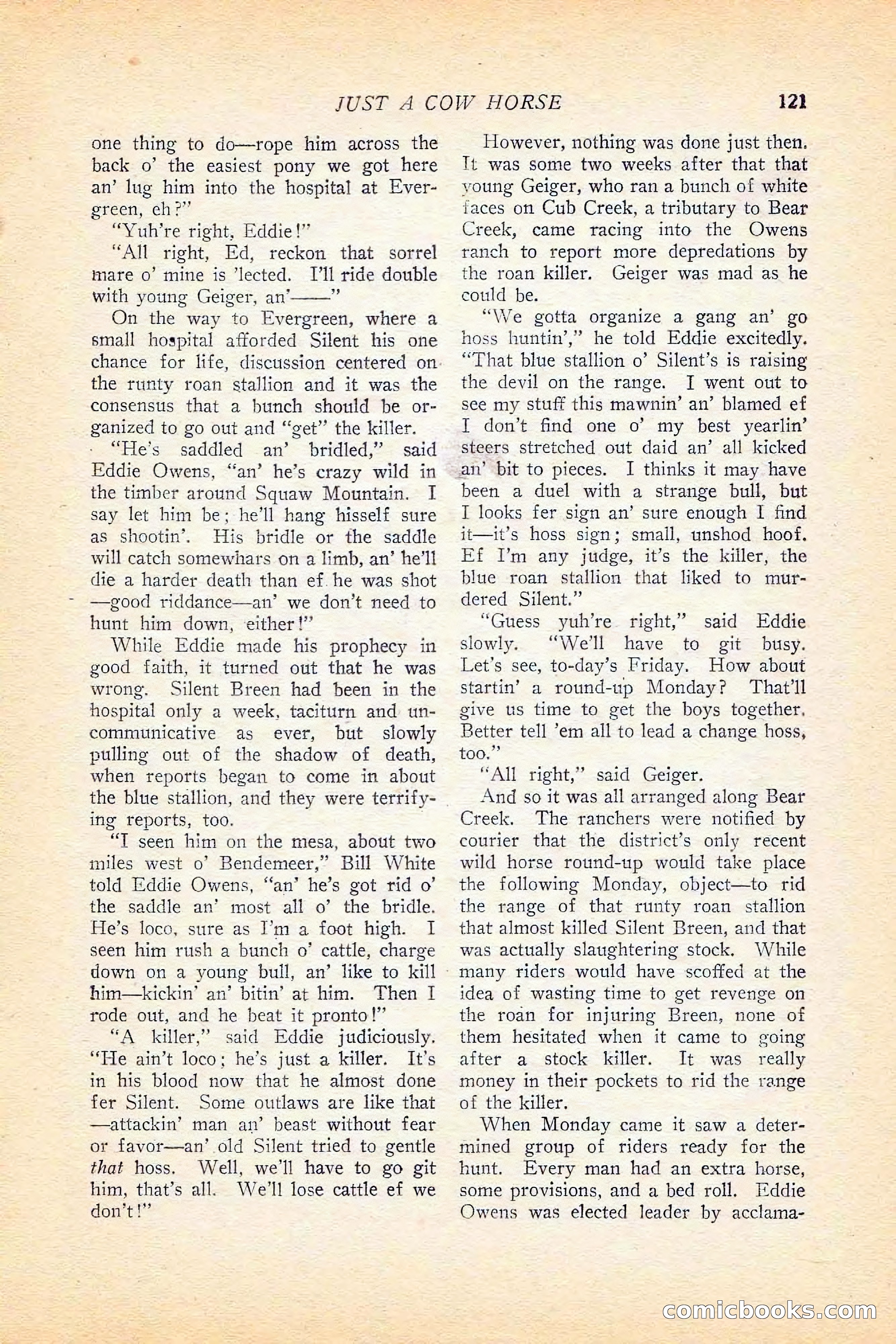 Western Story Magazine, June 5, 1926 — page 139 of 172