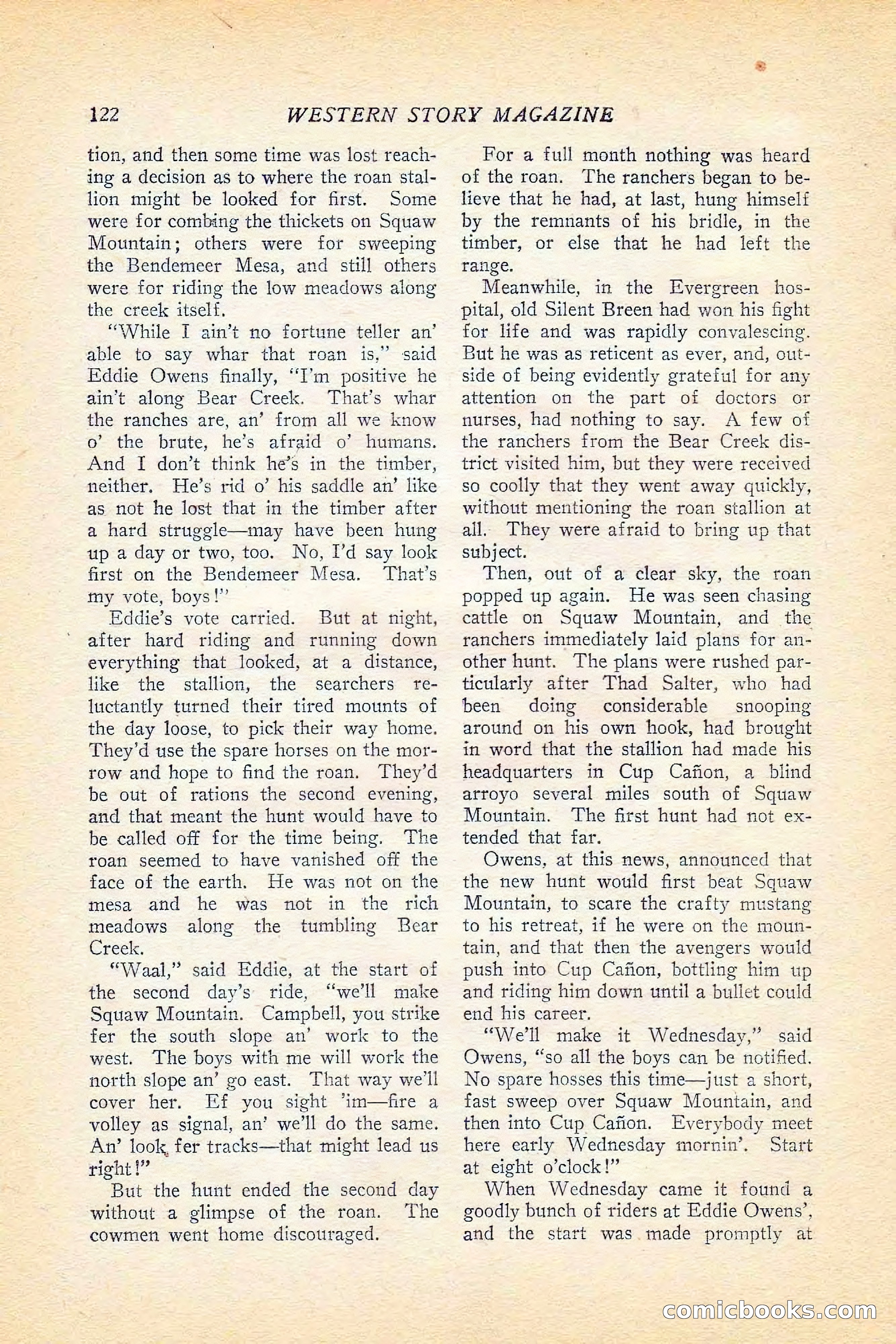 Western Story Magazine, June 5, 1926 — page 140 of 172