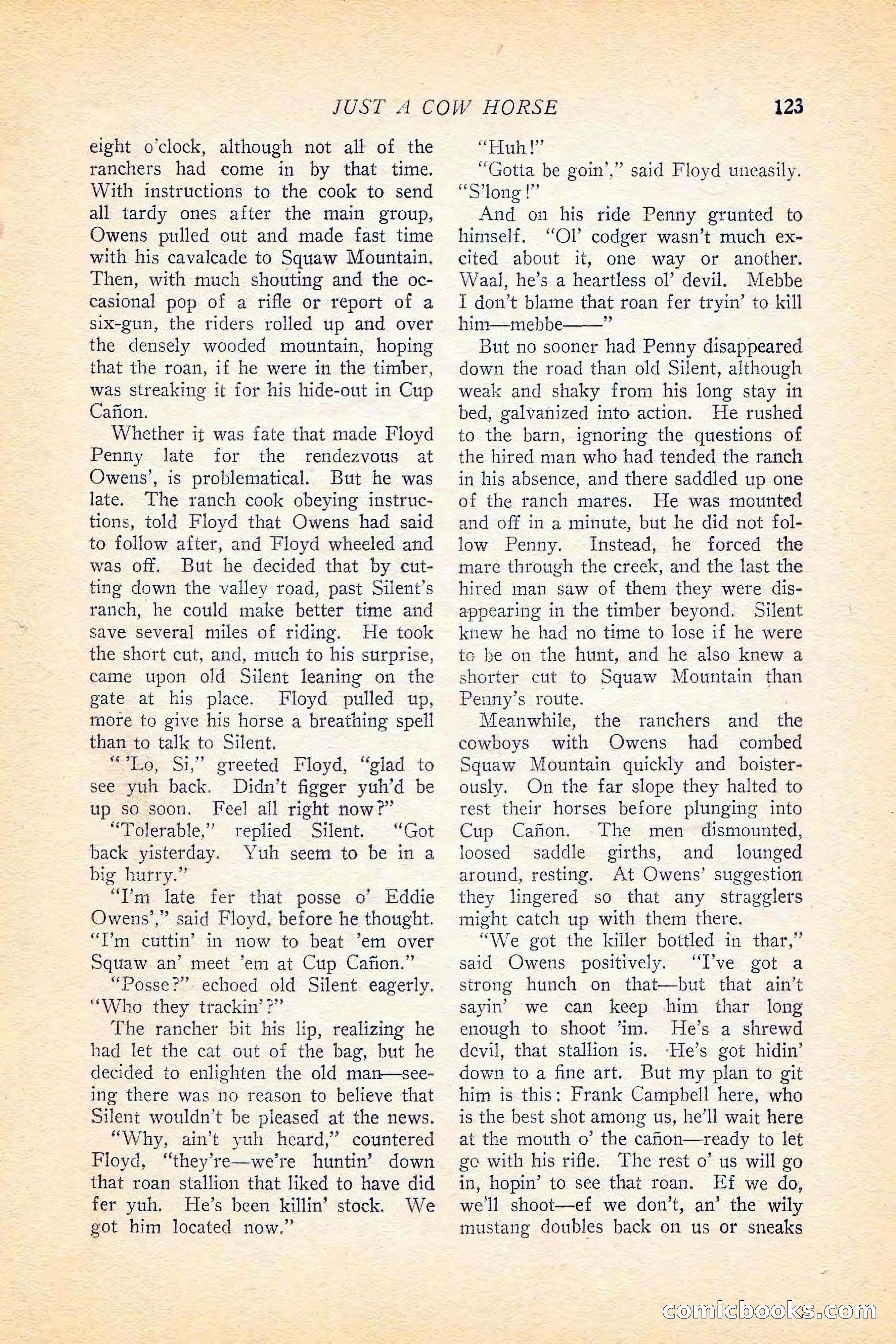 Western Story Magazine, June 5, 1926 — page 141 of 172