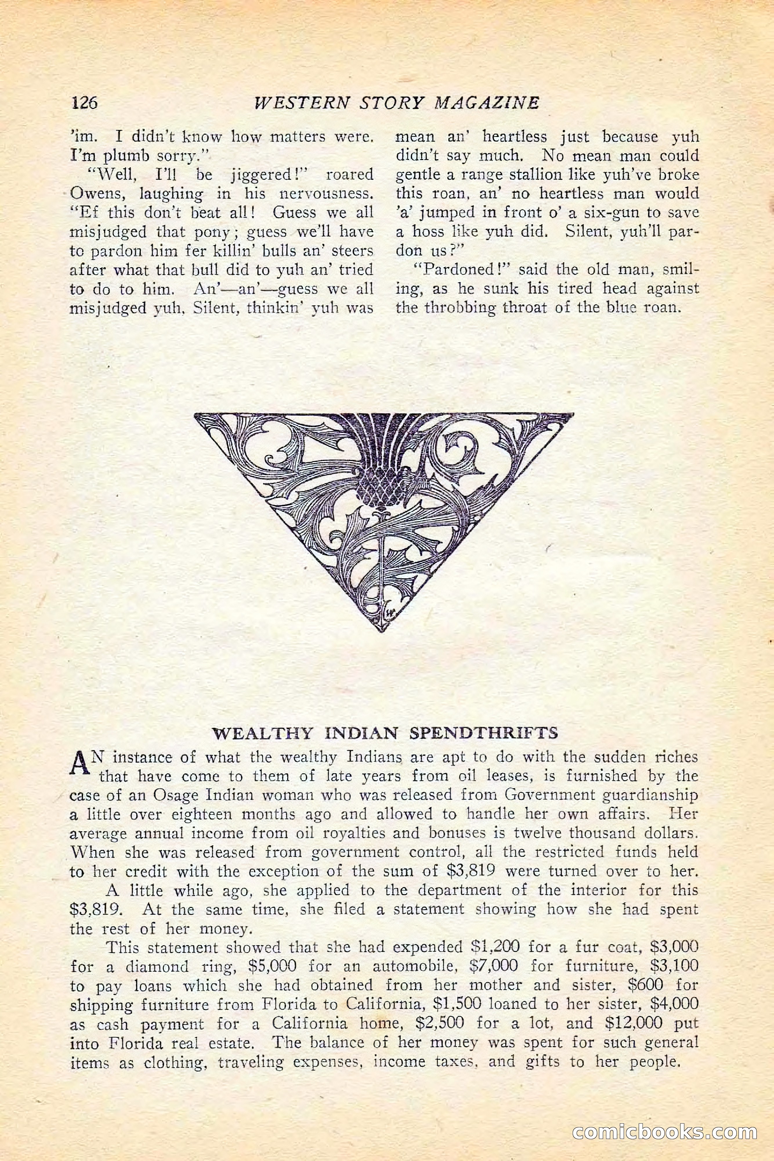 Western Story Magazine, June 5, 1926 — page 144 of 172