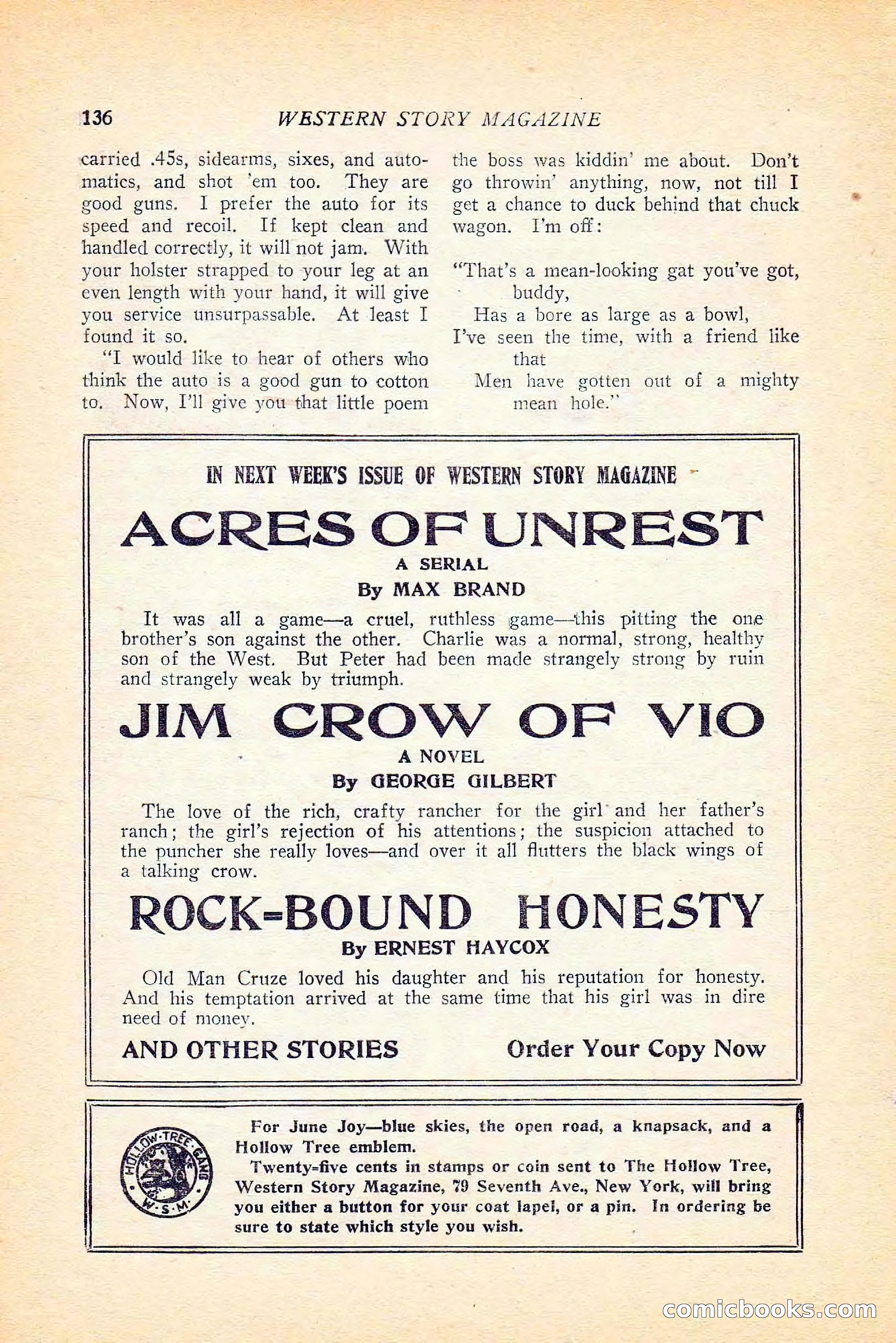 Western Story Magazine, June 5, 1926 — page 154 of 172