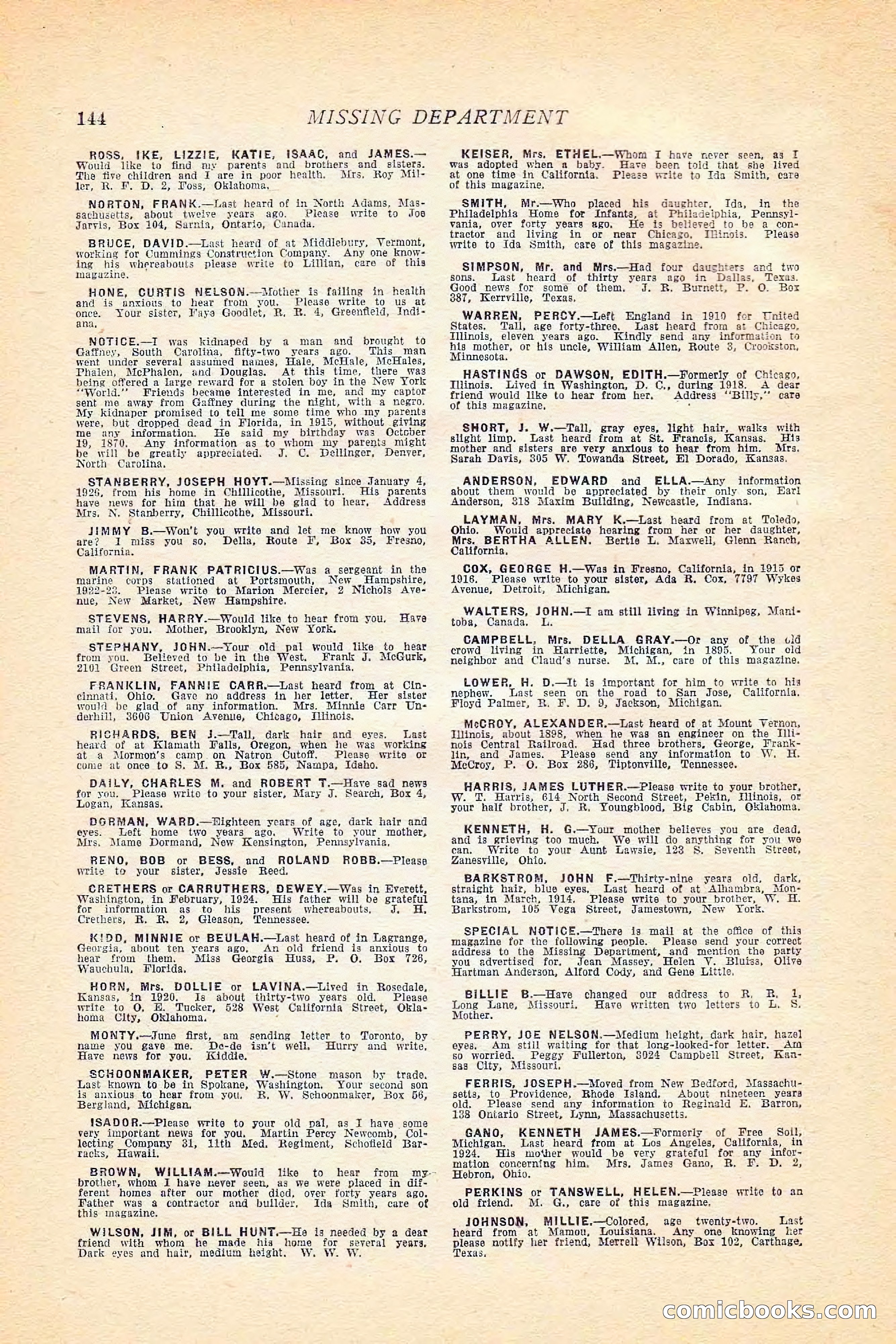 Western Story Magazine, June 5, 1926 — page 162 of 172