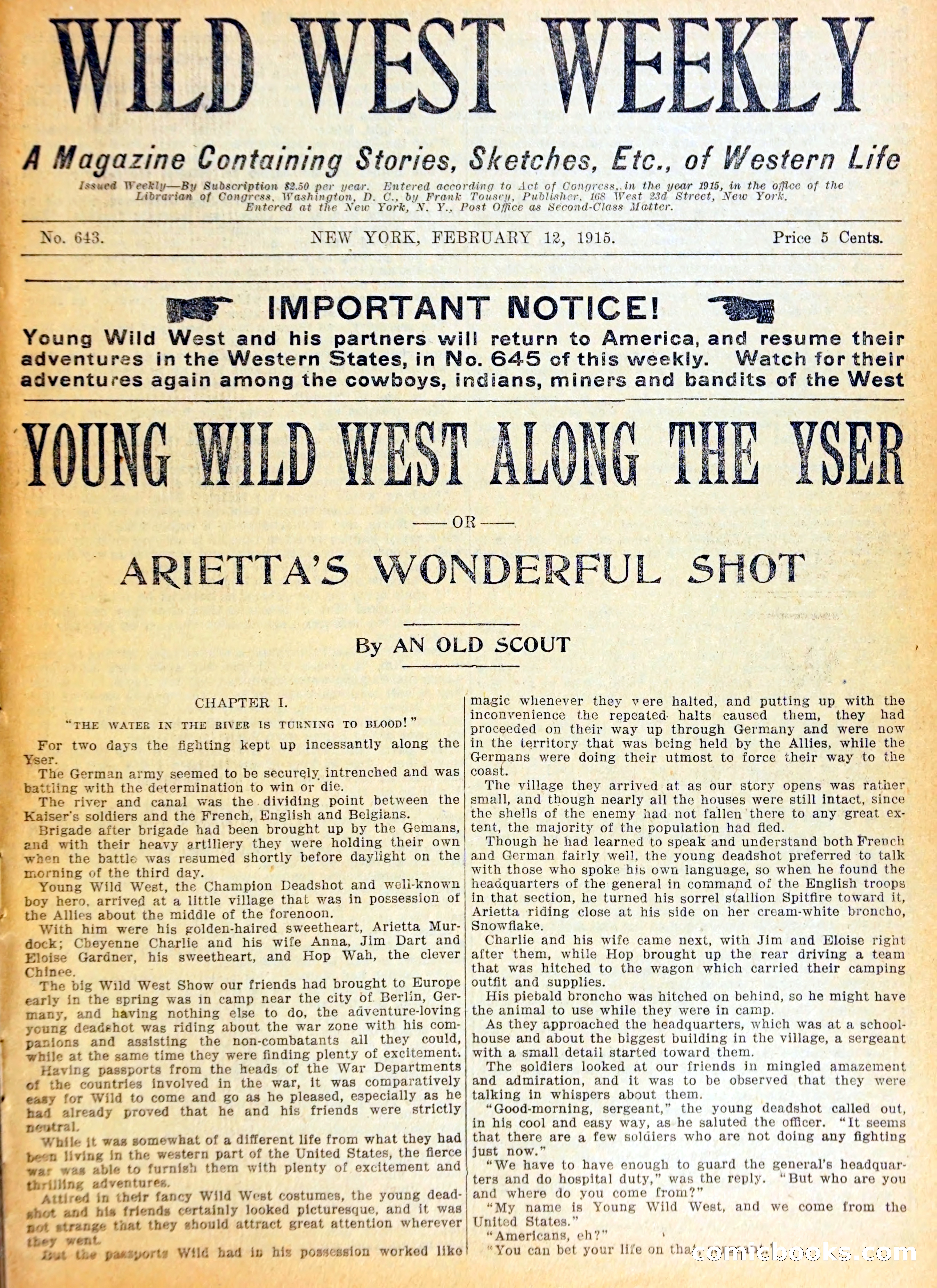 Wild West Weekly No. 643 — page 4 of 37