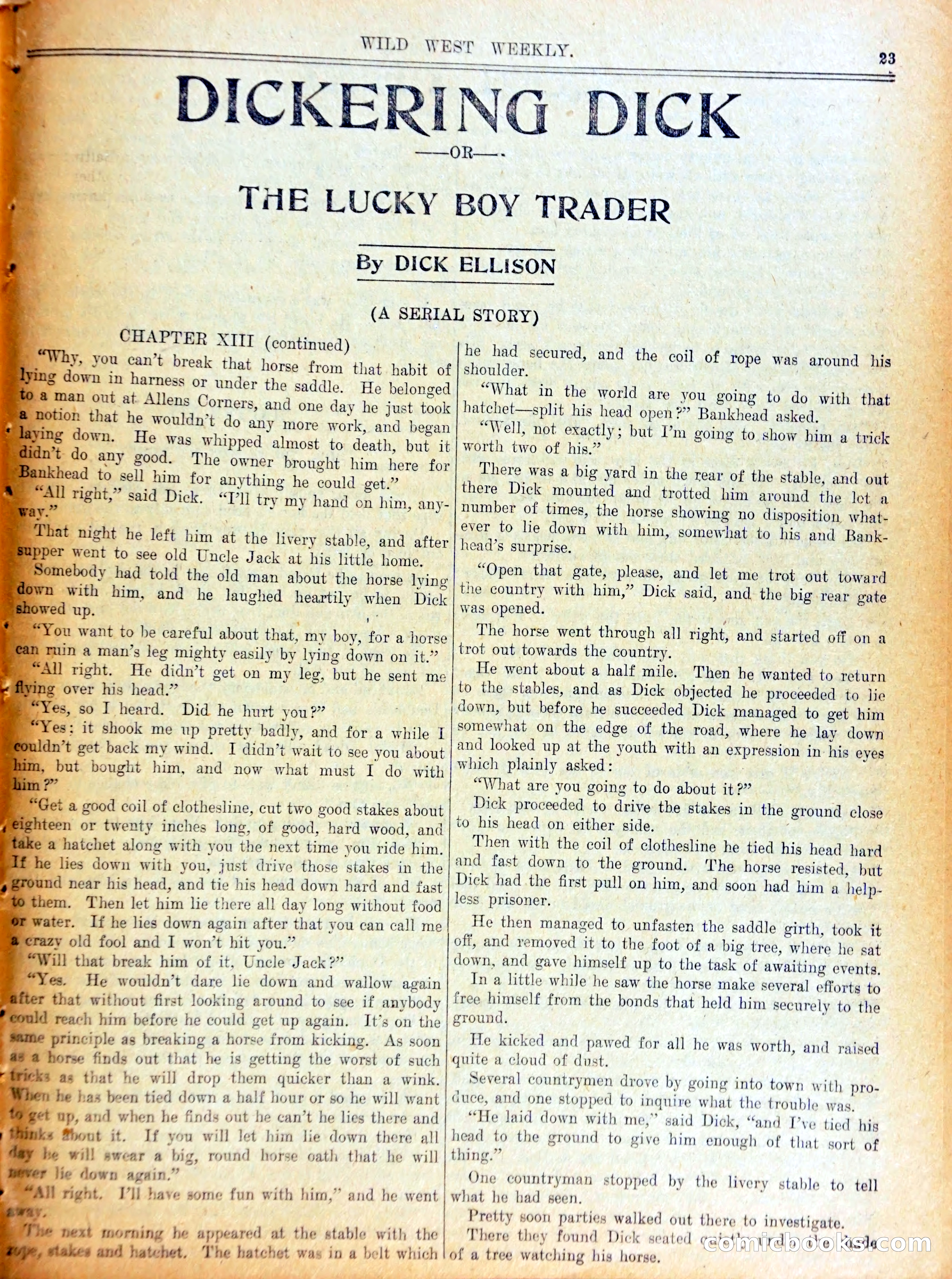 Wild West Weekly No. 643 — page 26 of 37