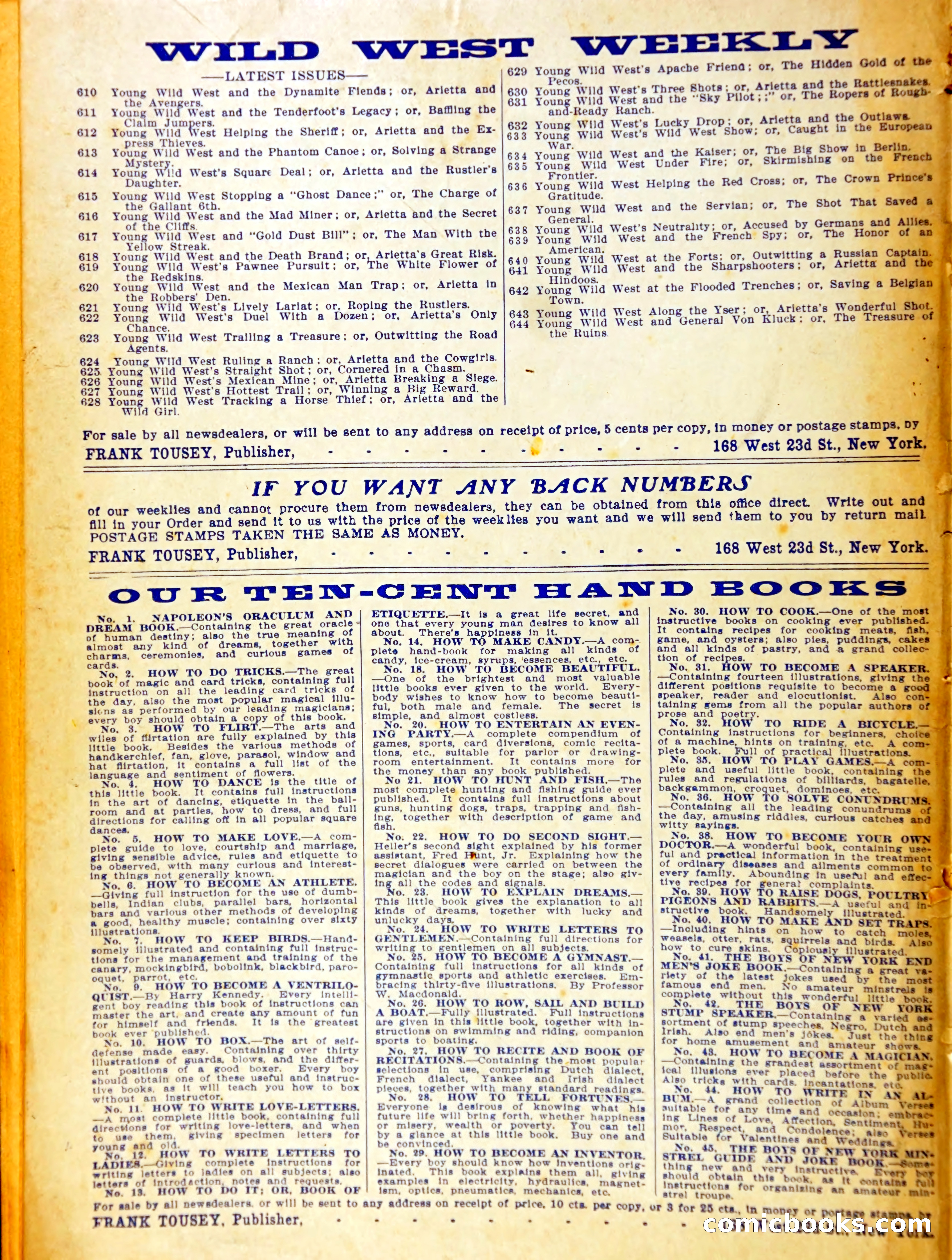Wild West Weekly No. 643 — page 37 of 37