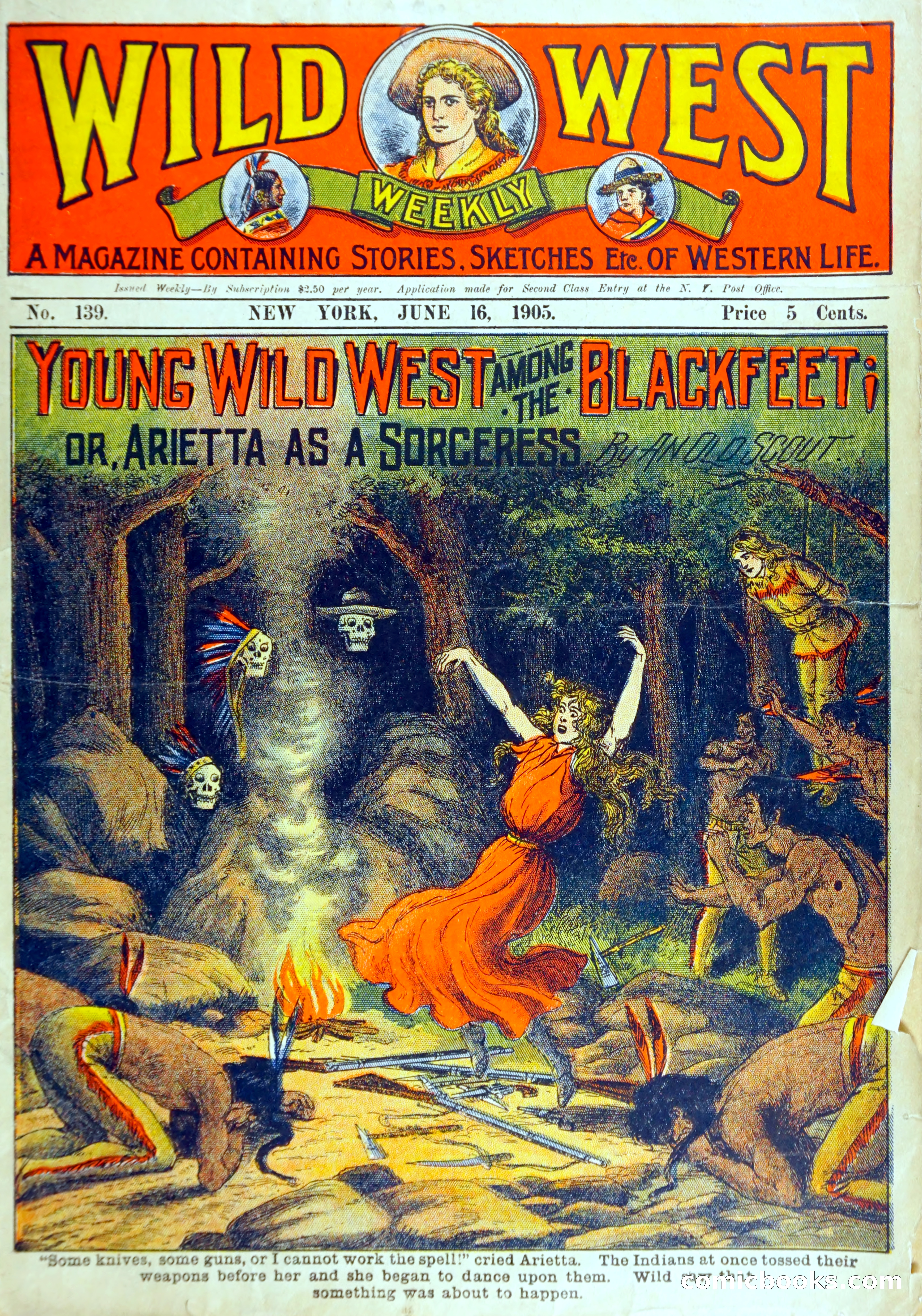 Young Wild West Weekly: Among the Blackfeet
