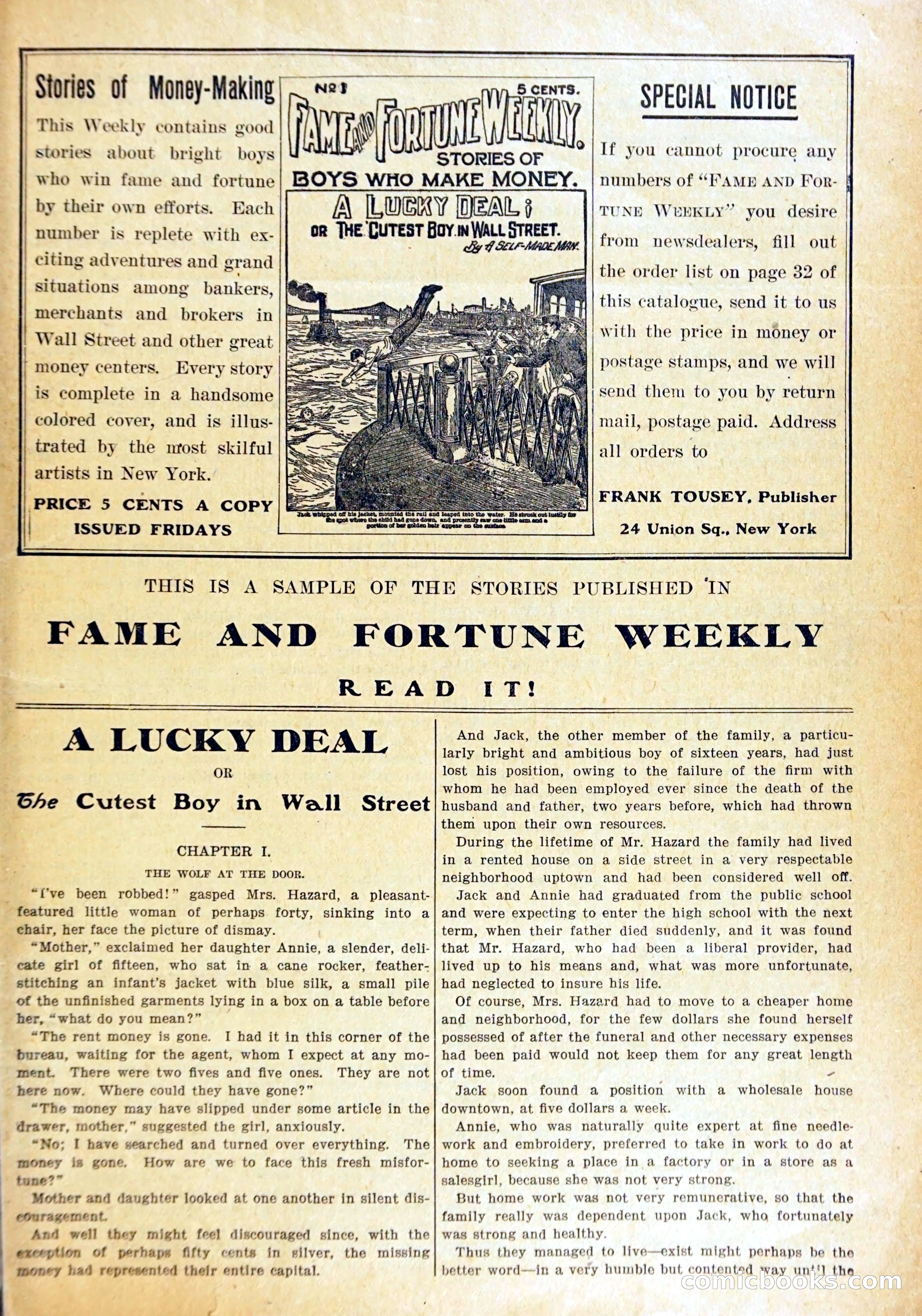 Young Wild West Weekly: Among the Blackfeet — page 4 of 37