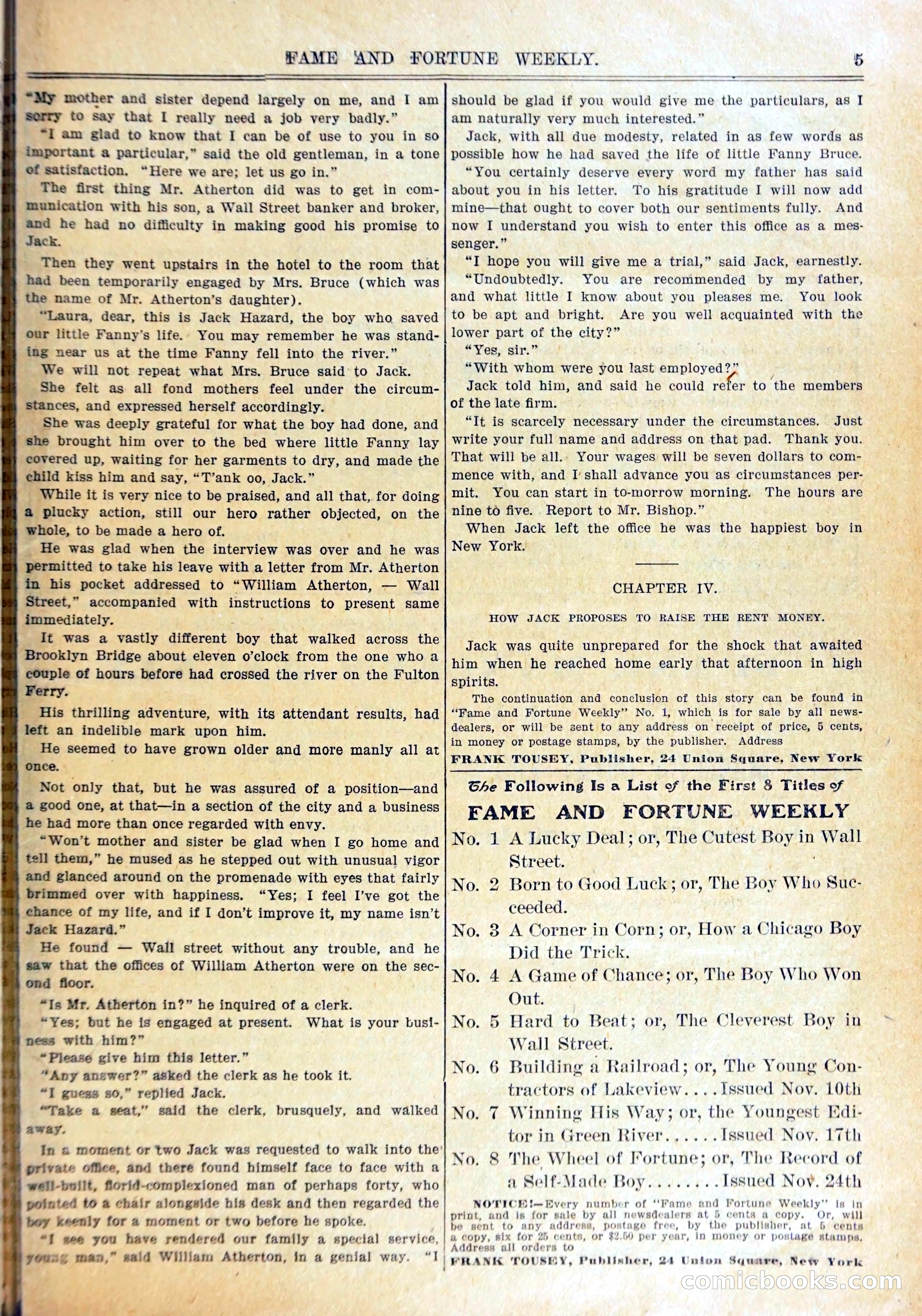 Young Wild West Weekly: Among the Blackfeet — page 8 of 37