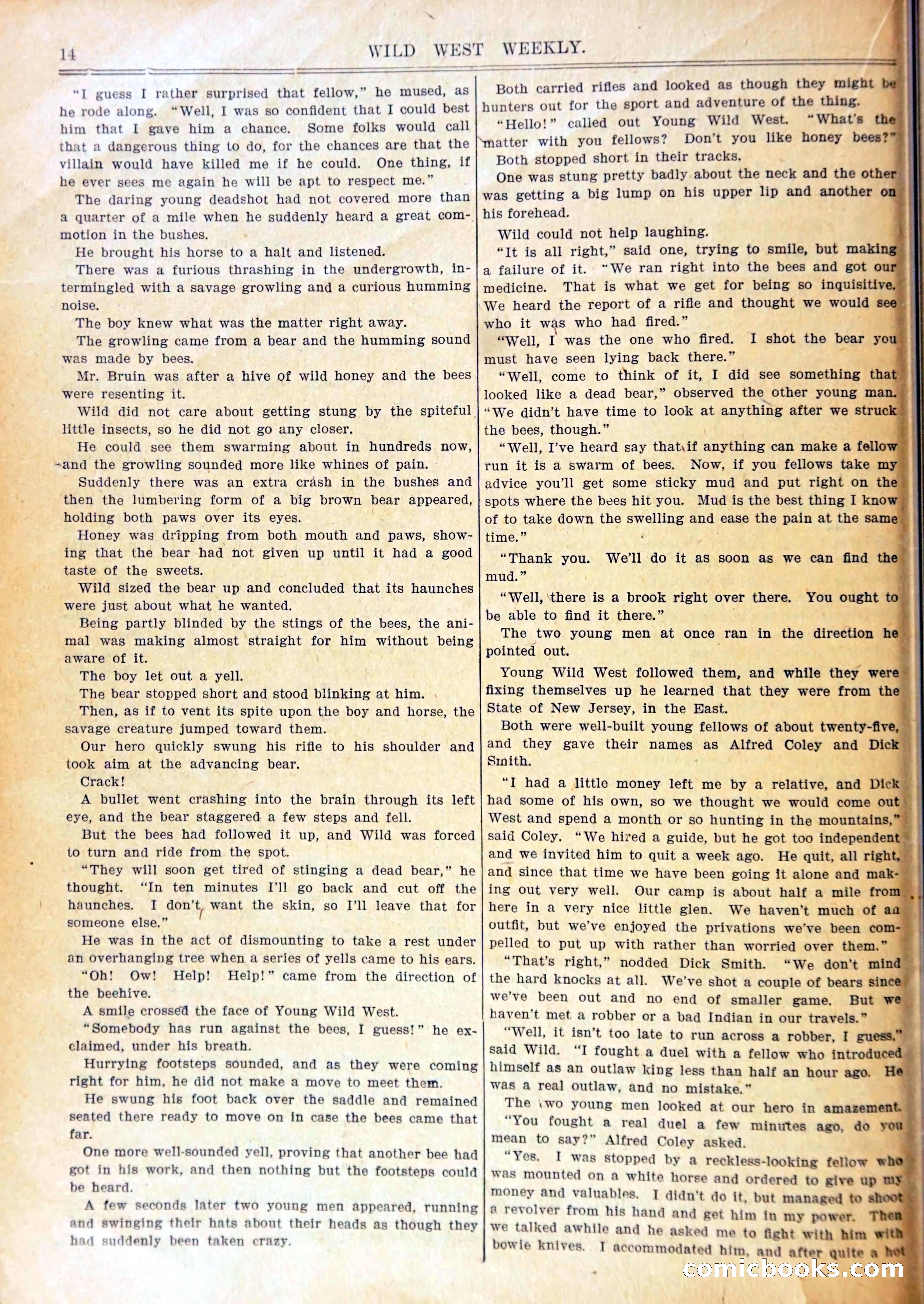 Young Wild West Weekly: Among the Blackfeet — page 17 of 37