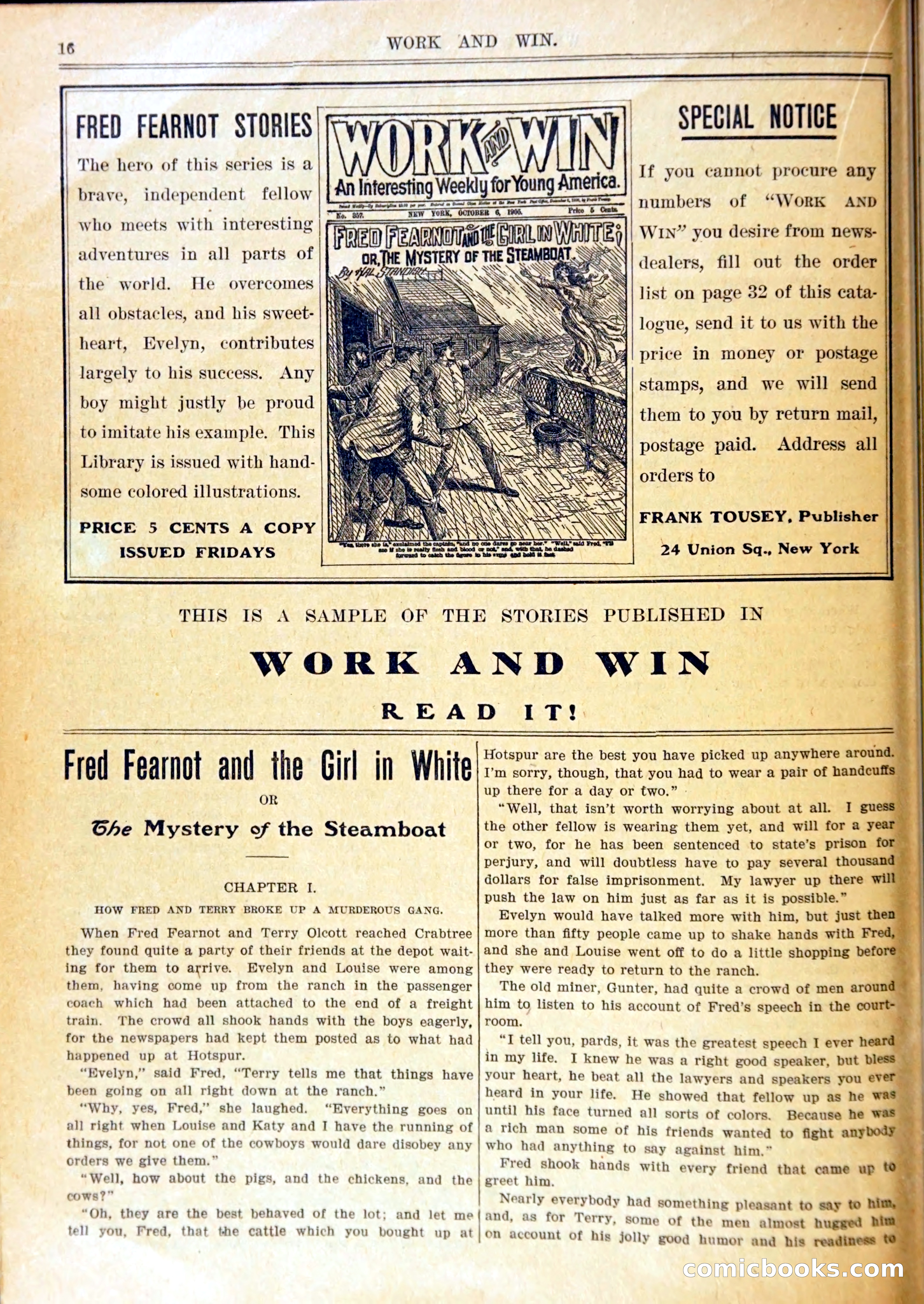 Young Wild West Weekly: Among the Blackfeet — page 19 of 37
