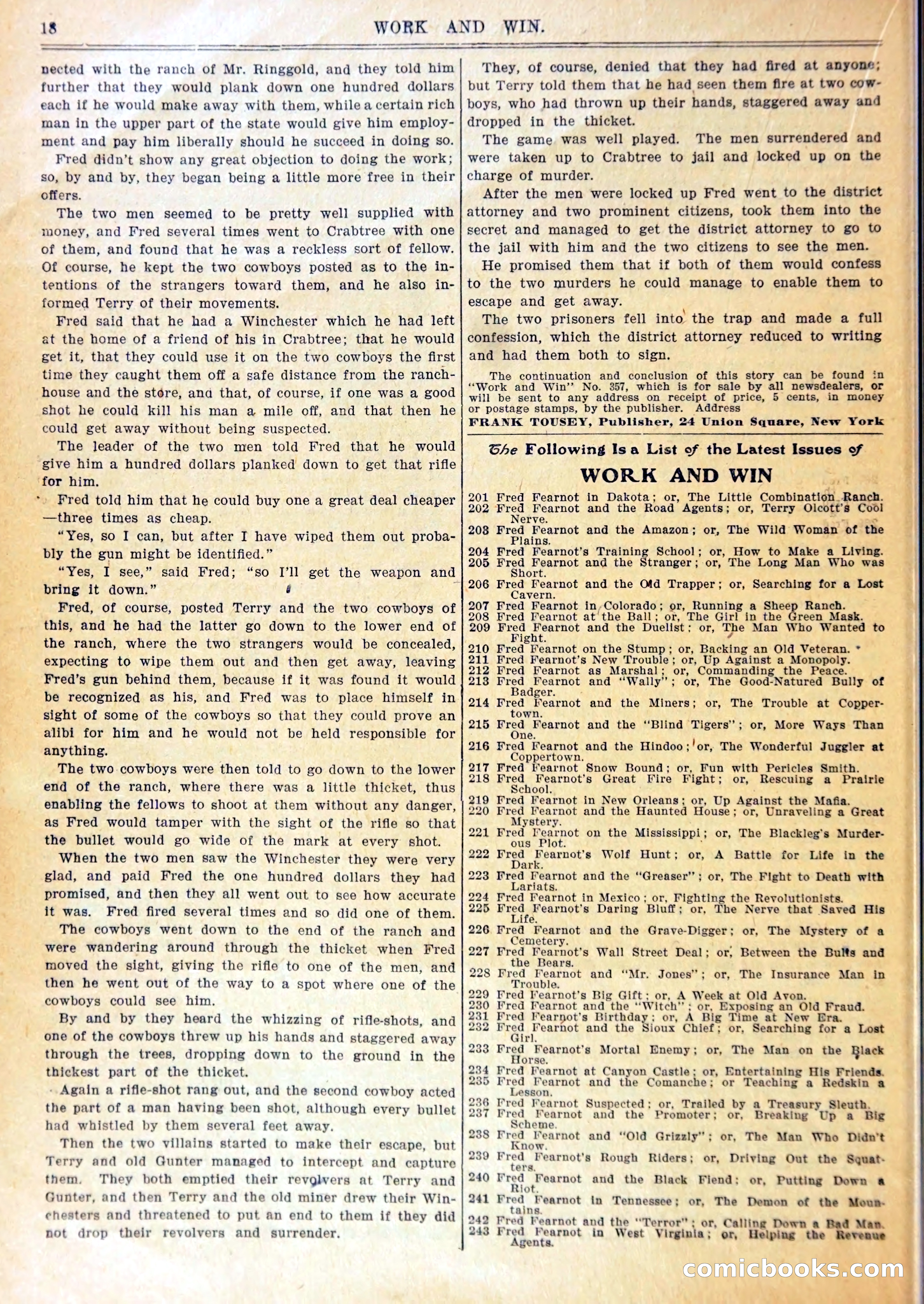 Young Wild West Weekly: Among the Blackfeet — page 21 of 37