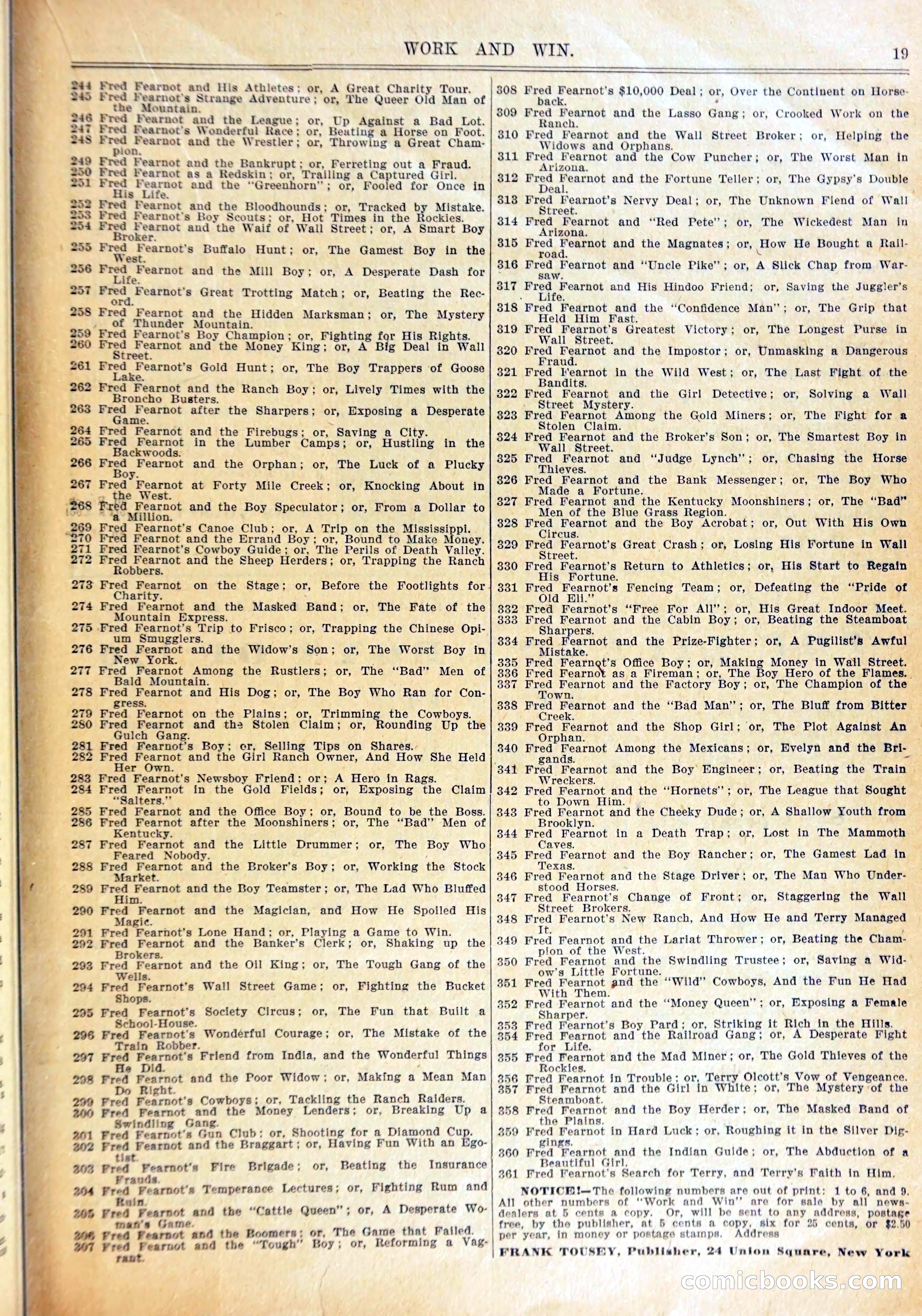 Young Wild West Weekly: Among the Blackfeet — page 22 of 37