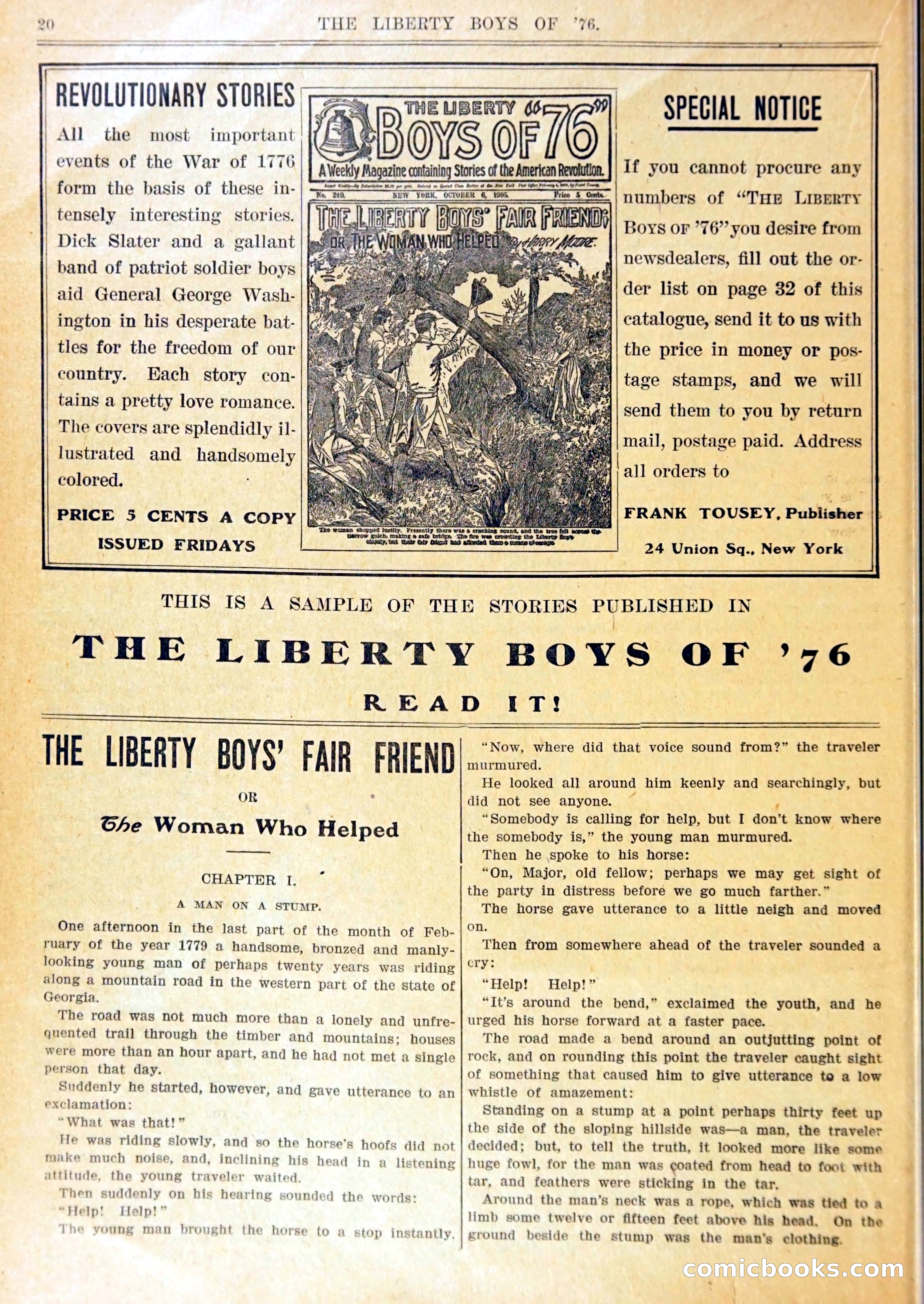 Young Wild West Weekly: Among the Blackfeet — page 23 of 37
