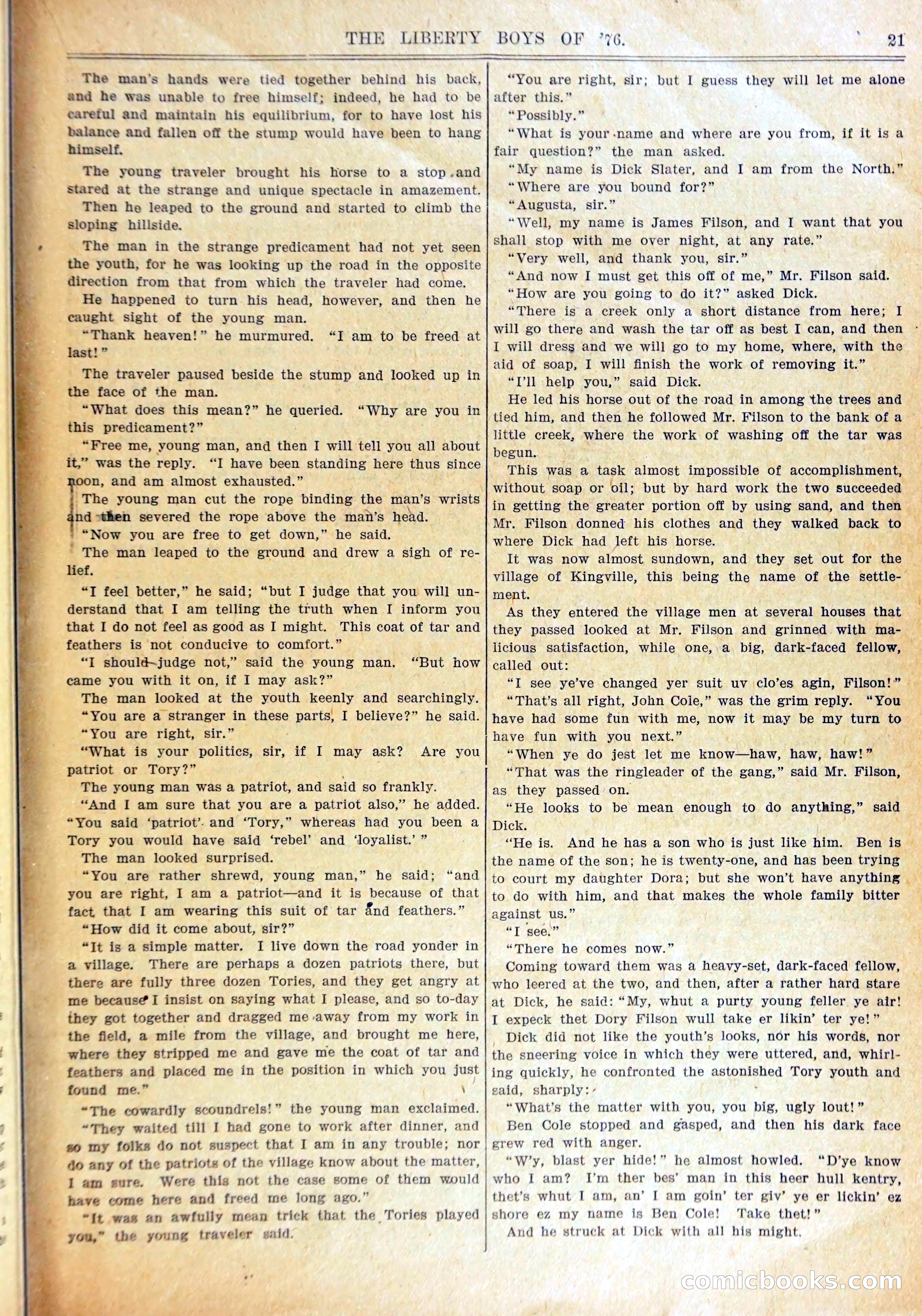 Young Wild West Weekly: Among the Blackfeet — page 24 of 37