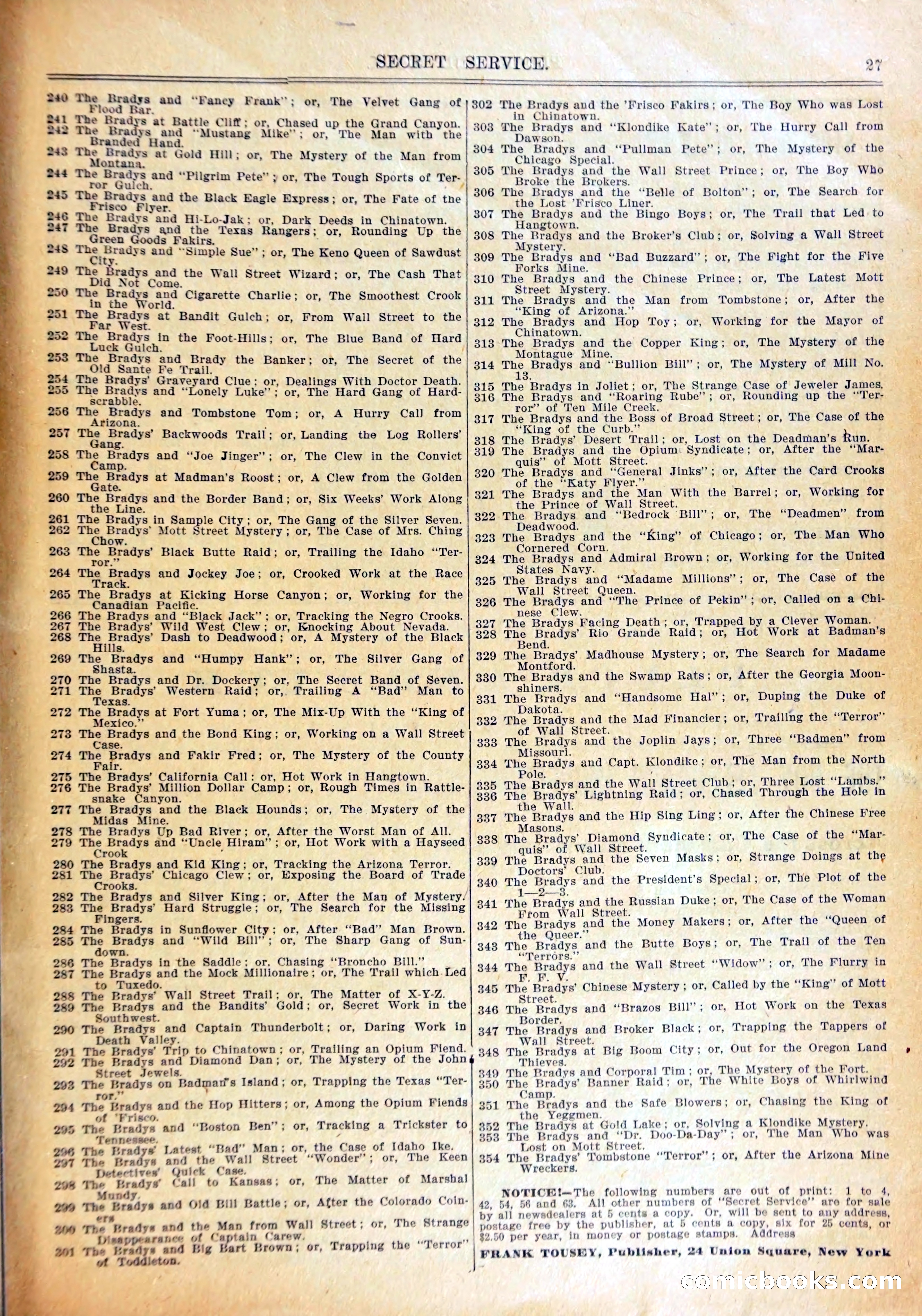 Young Wild West Weekly: Among the Blackfeet — page 30 of 37