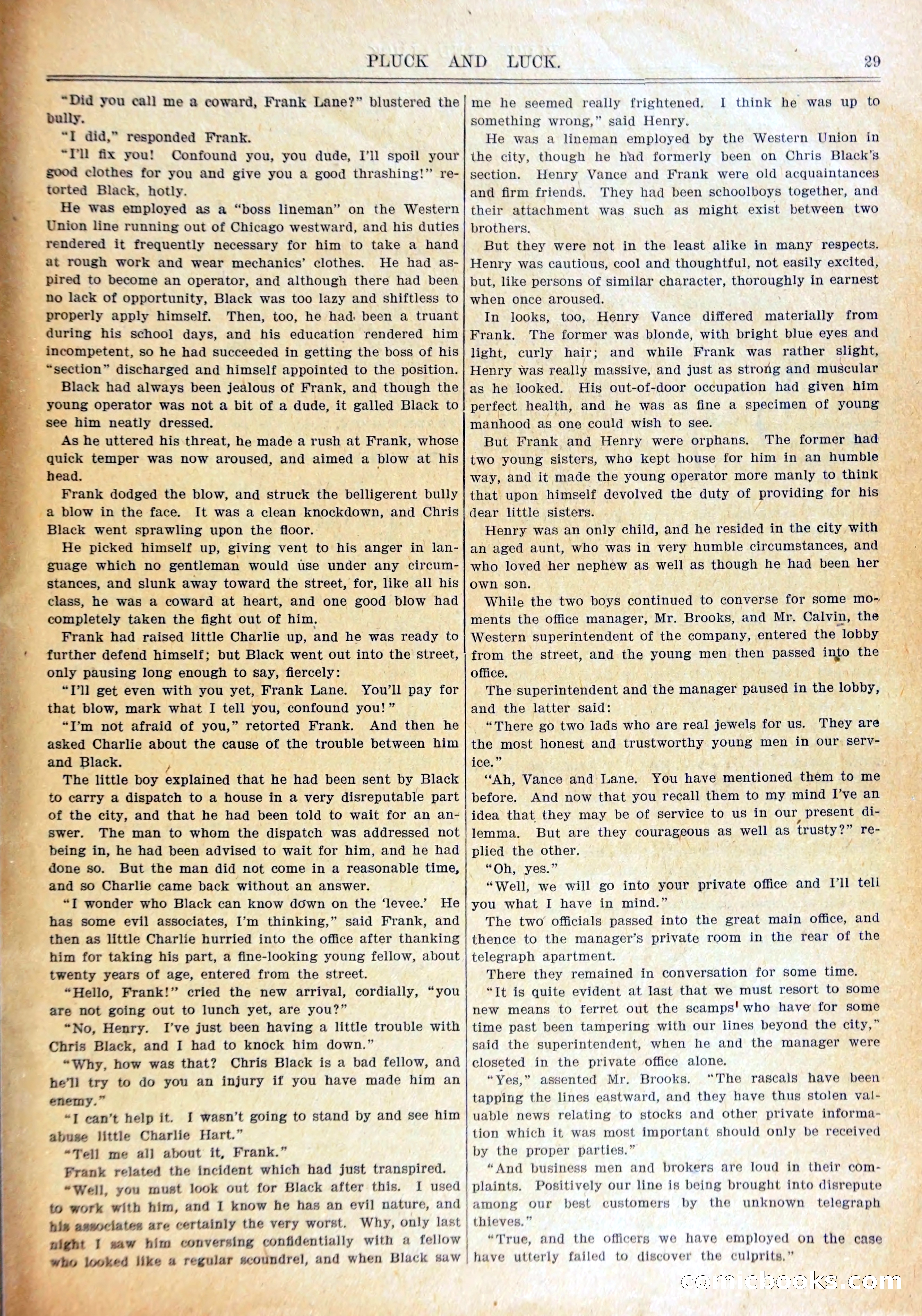 Young Wild West Weekly: Among the Blackfeet — page 32 of 37