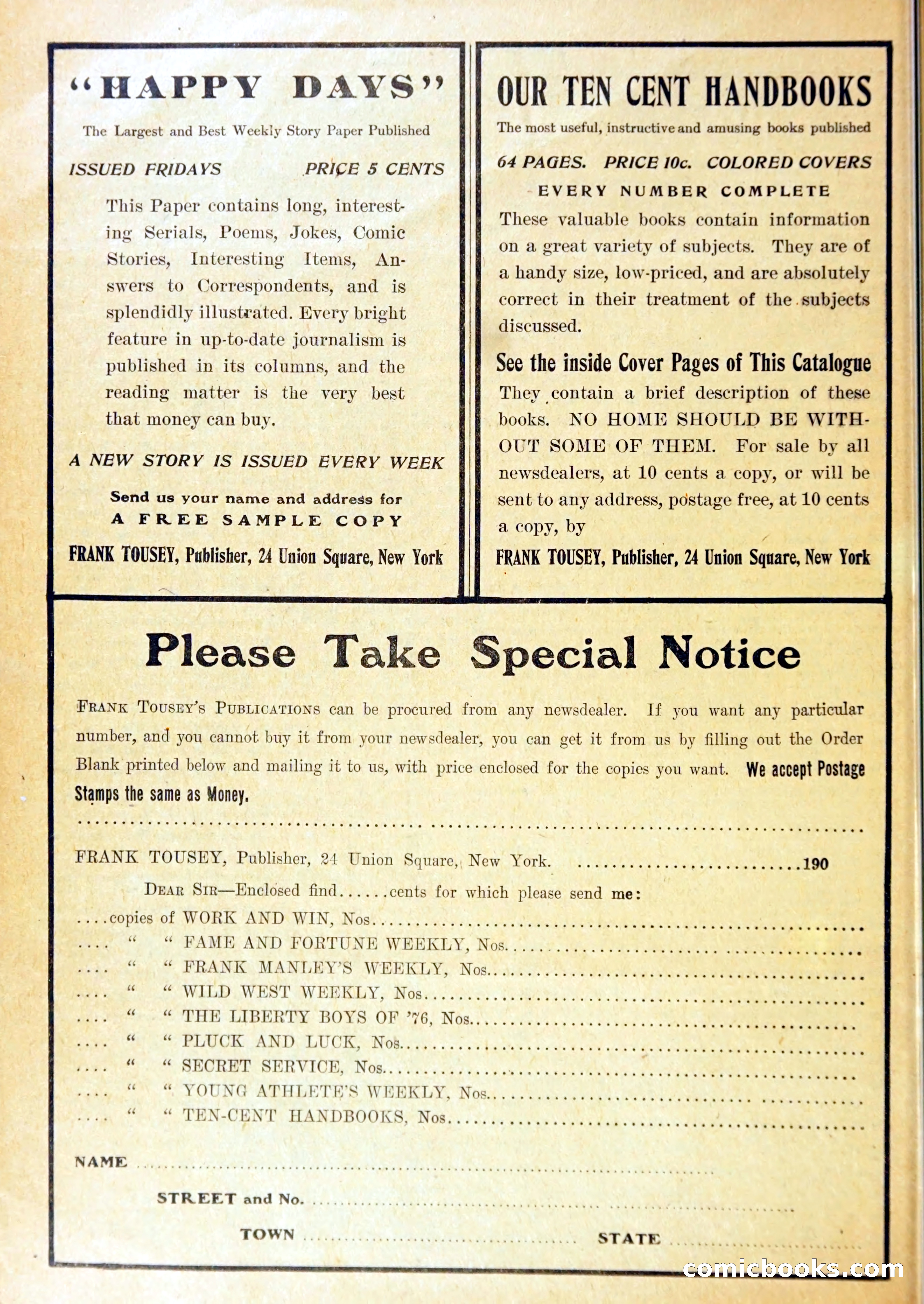 Young Wild West Weekly: Among the Blackfeet — page 35 of 37
