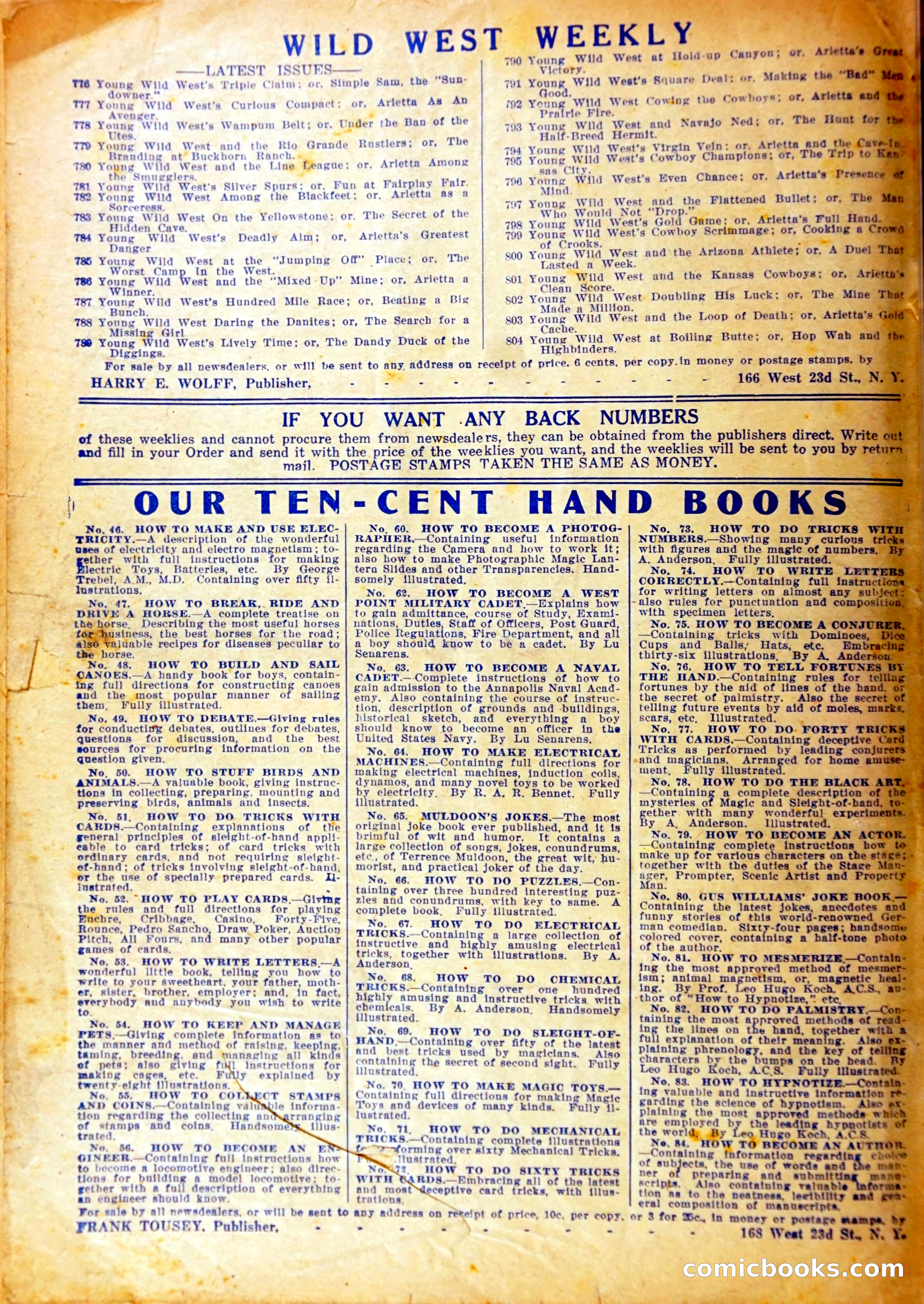 Wild West Weekly, No. 504 — page 37 of 37