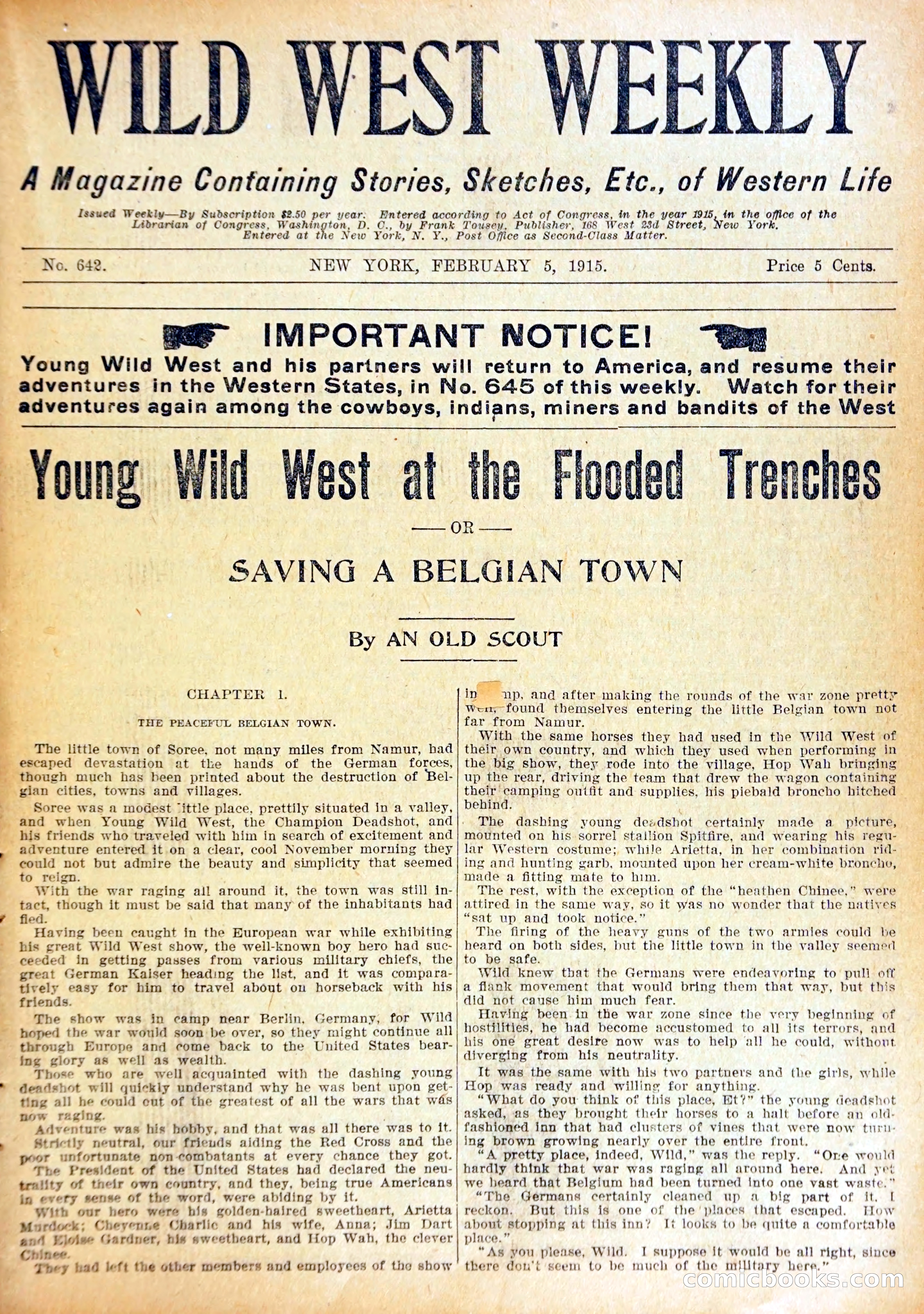 Wild West Weekly, No. 642 — page 4 of 37