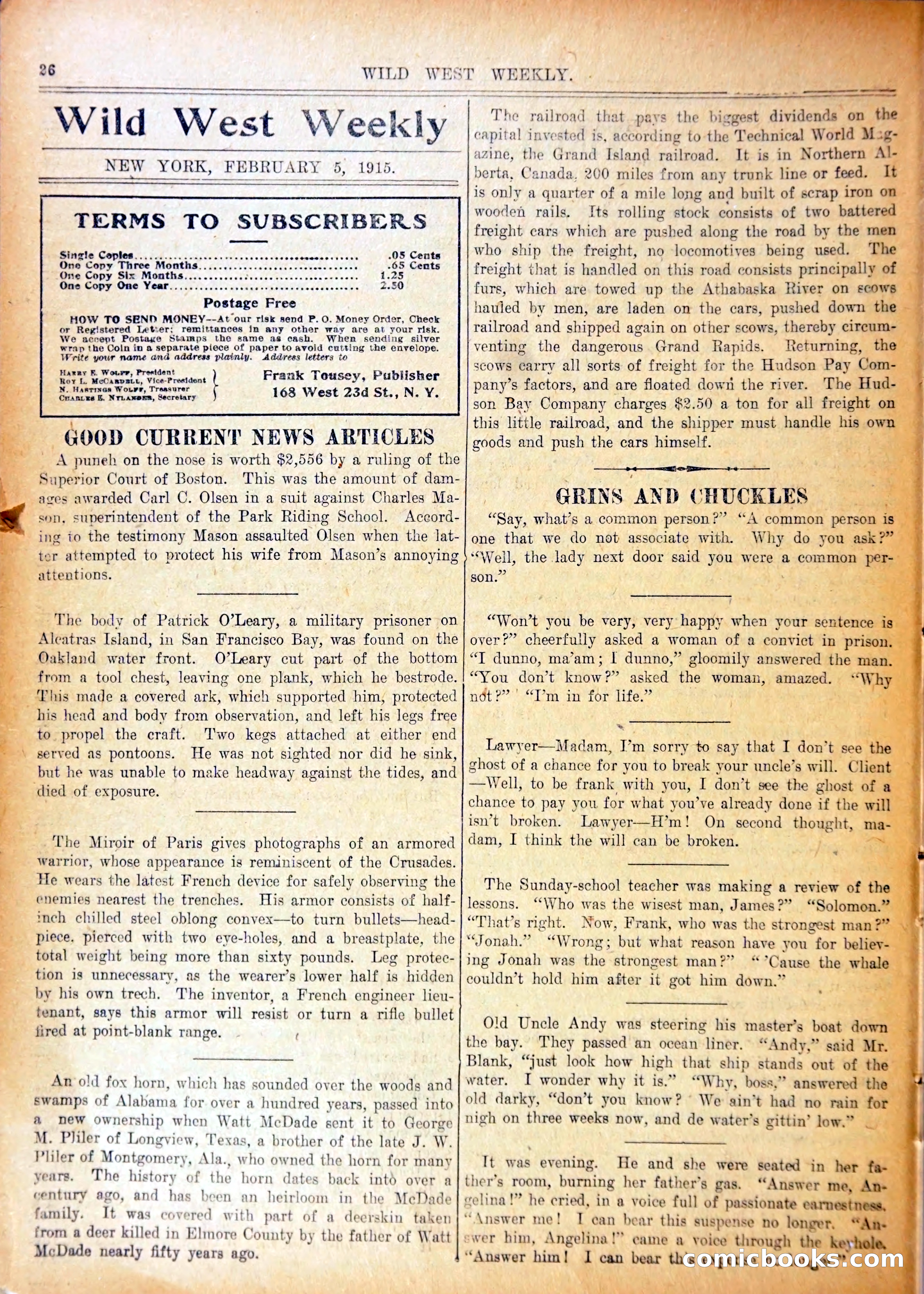 Wild West Weekly, No. 642 — page 29 of 37