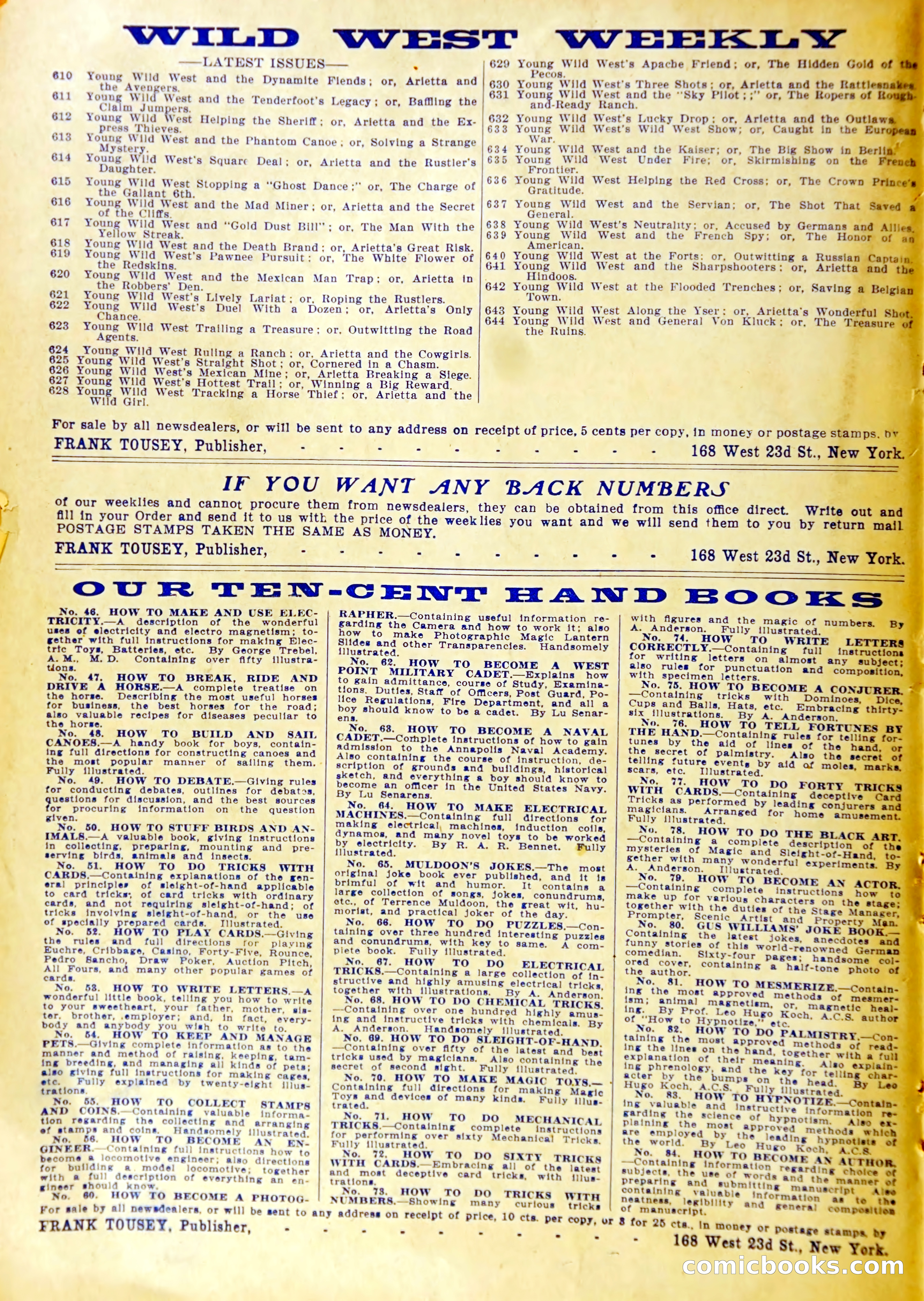 Wild West Weekly, No. 642 — page 37 of 37