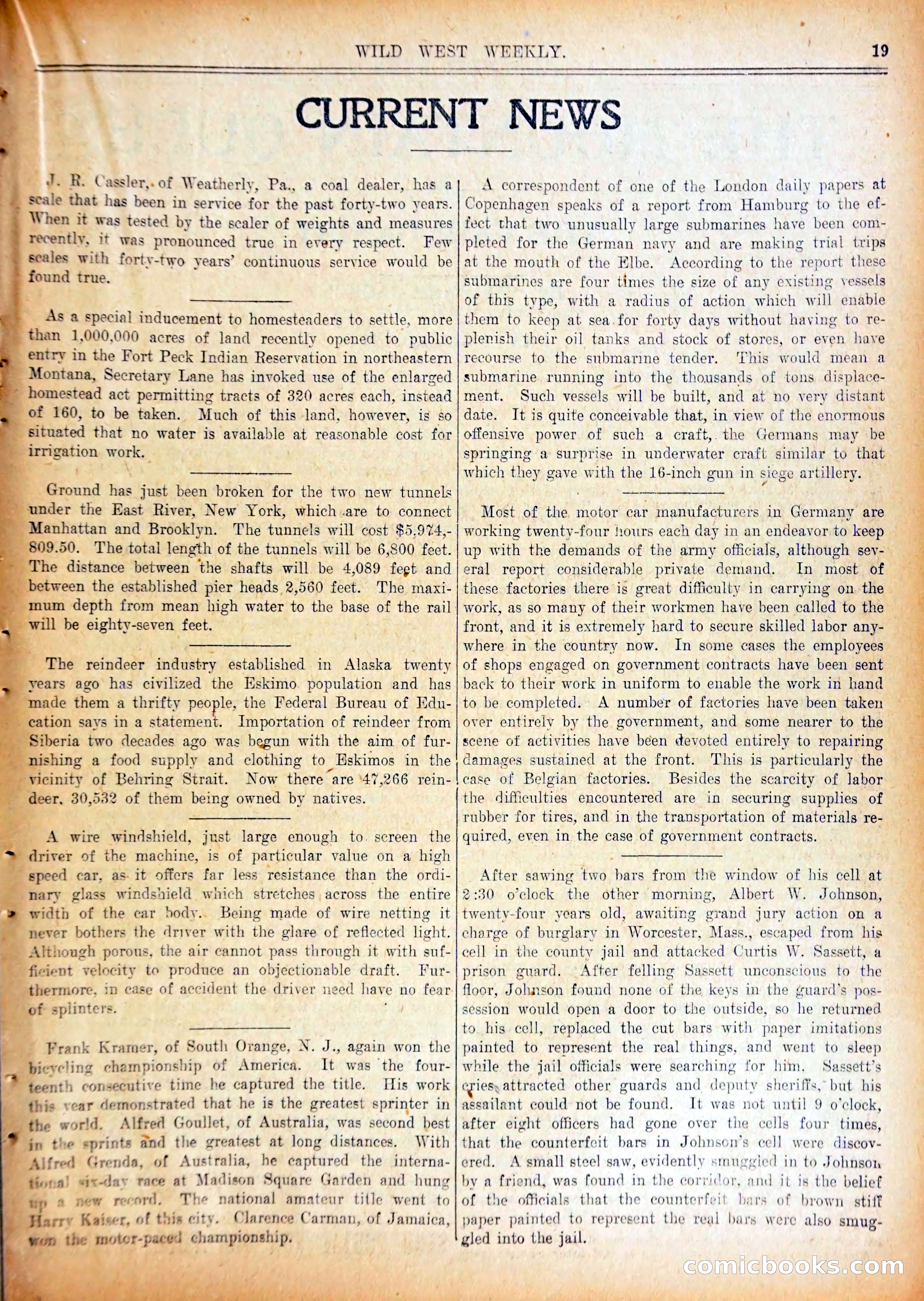 Wild West Weekly No. 640 — page 22 of 37