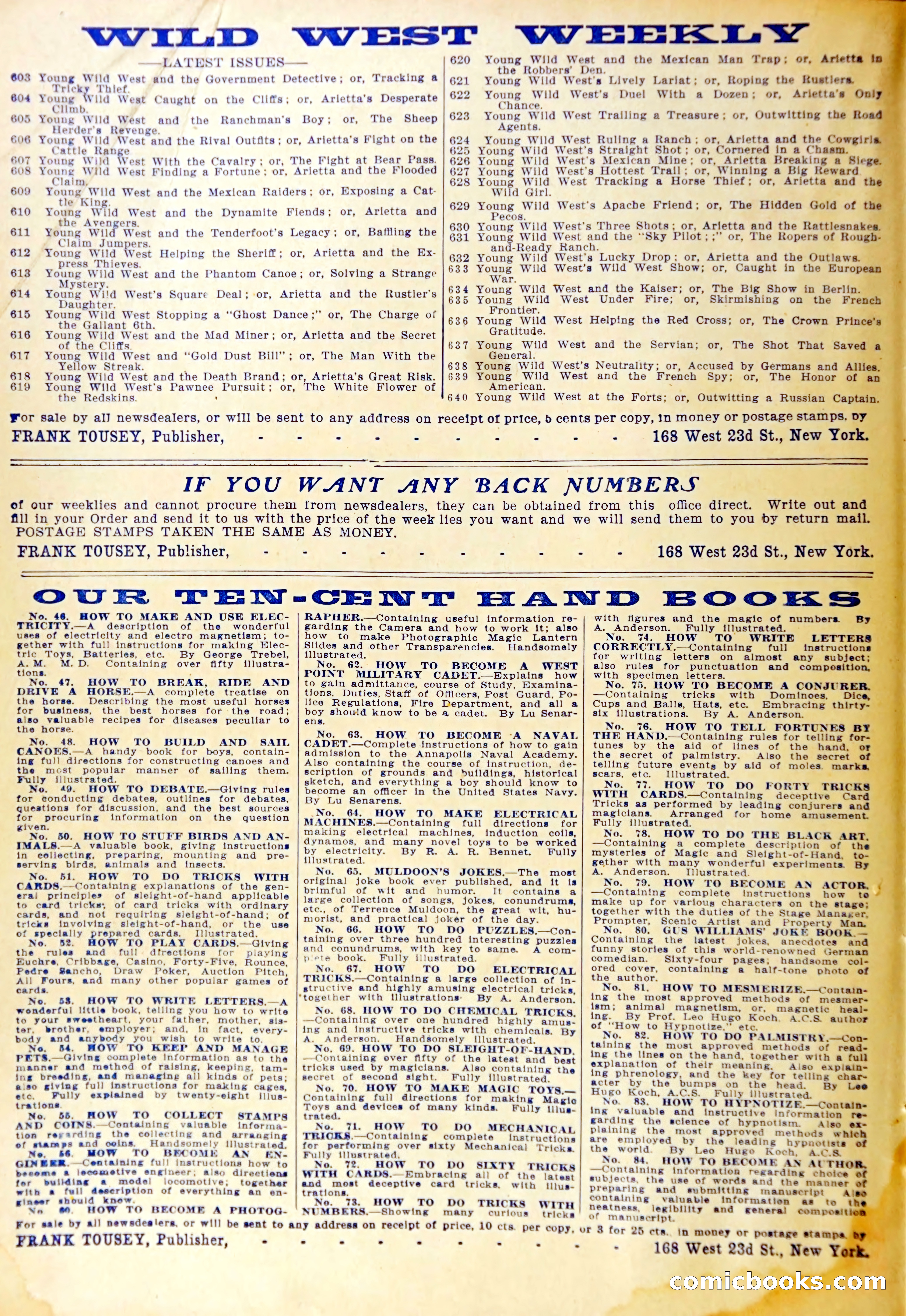 Wild West Weekly No. 640 — page 37 of 37