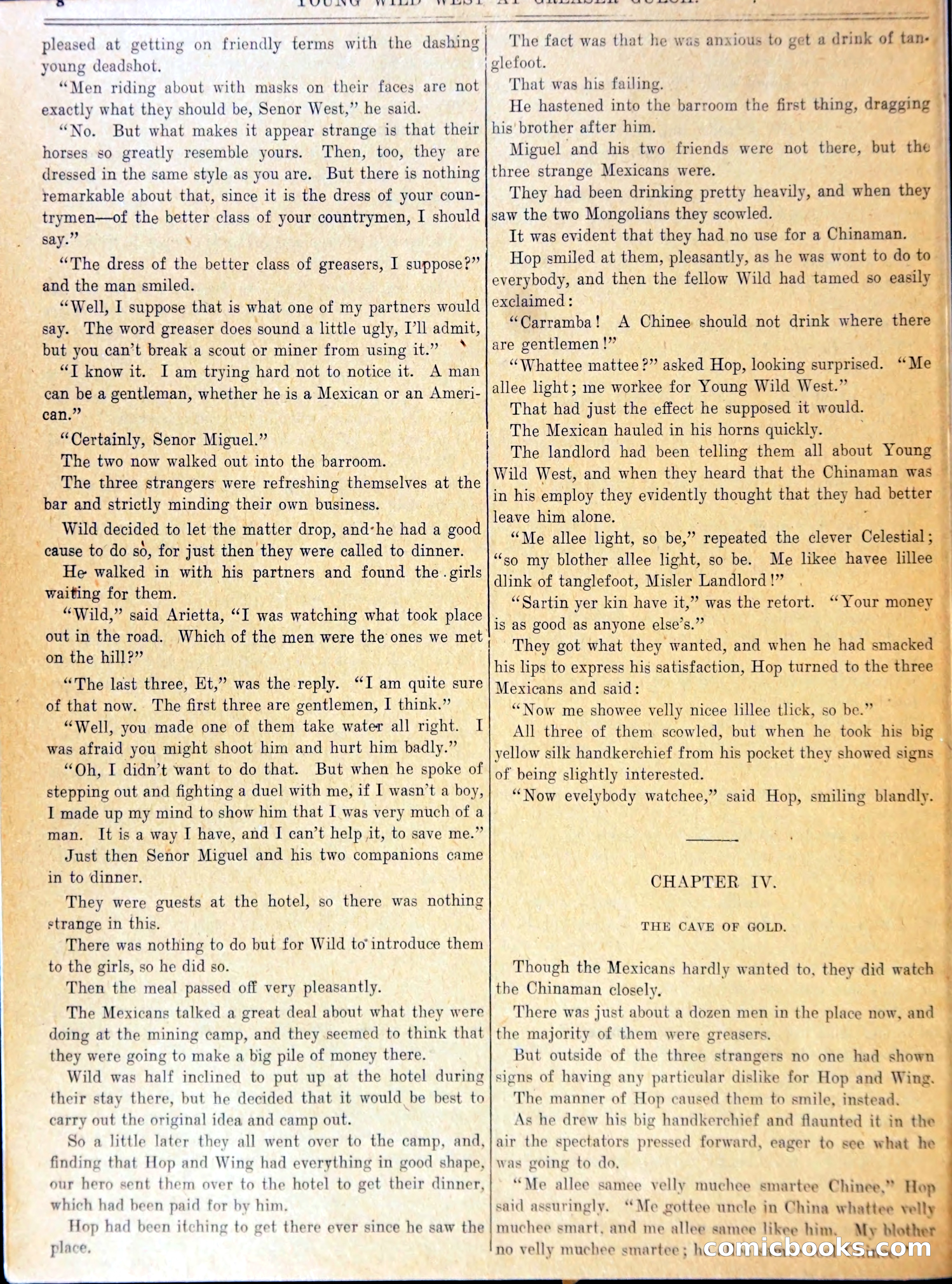 Young Wild West at Greaser Gulch, or, Arietta and the Masked Mexicans — page 11 of 37