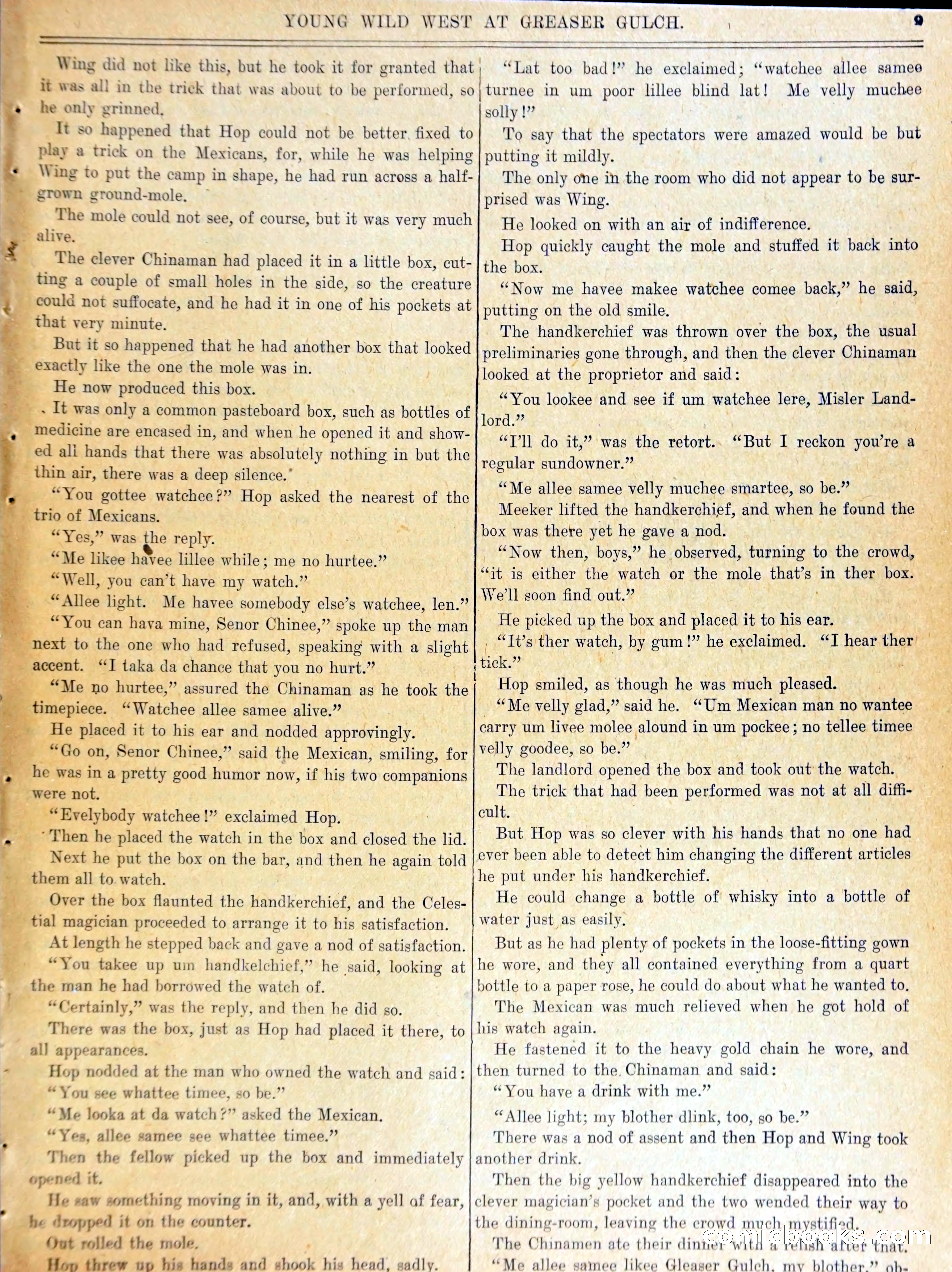 Young Wild West at Greaser Gulch, or, Arietta and the Masked Mexicans — page 12 of 37
