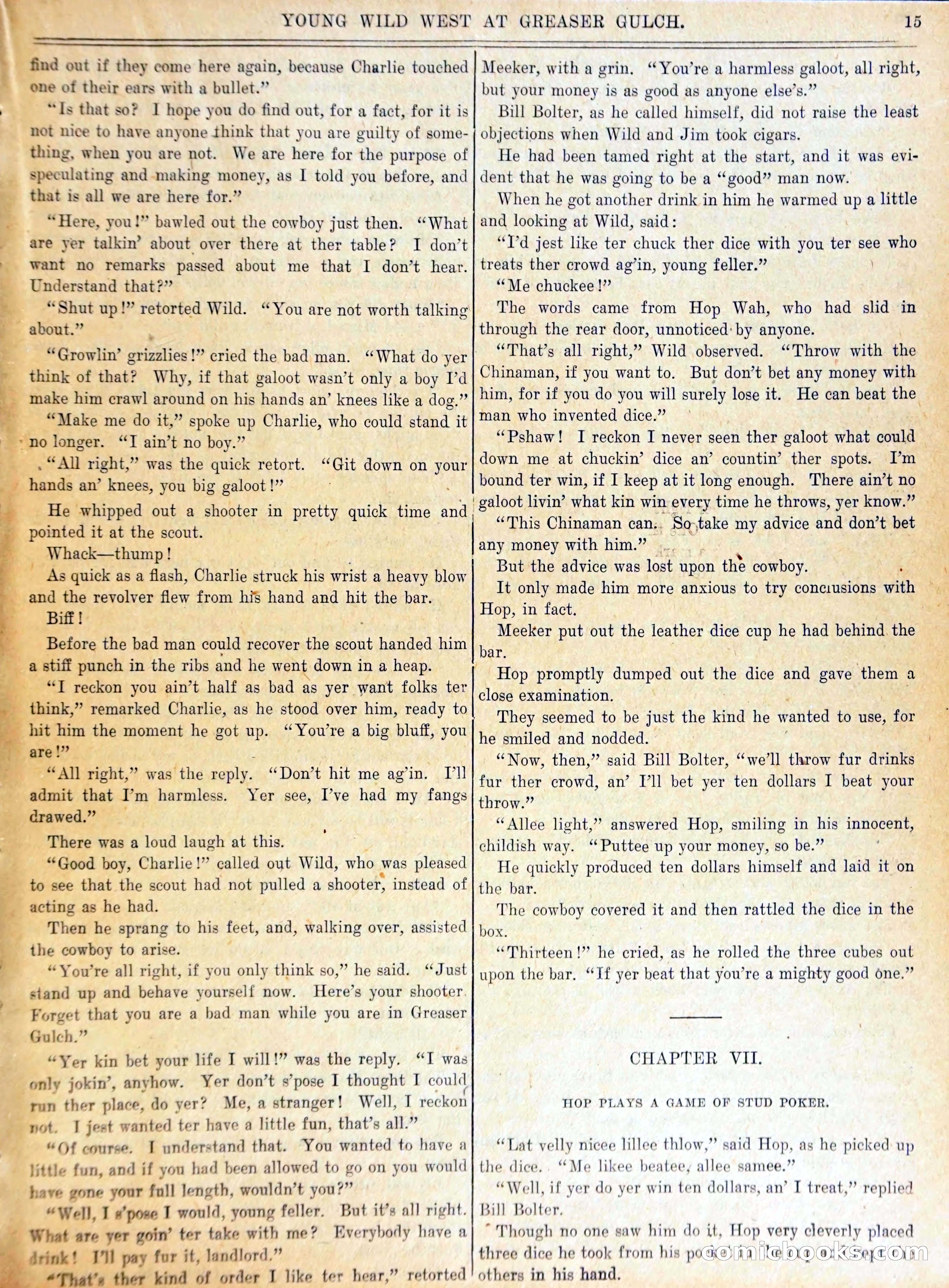 Young Wild West at Greaser Gulch, or, Arietta and the Masked Mexicans — page 18 of 37