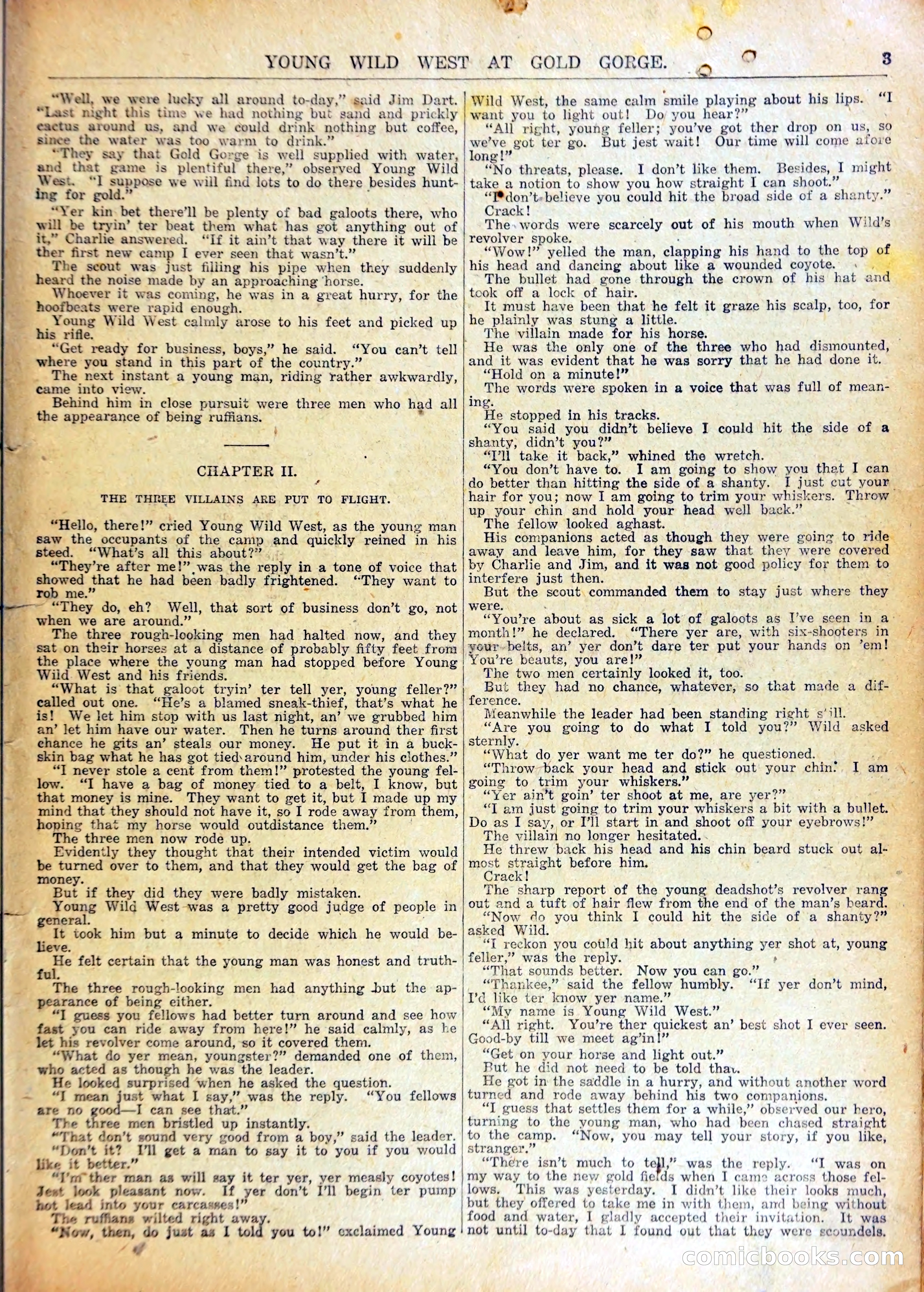 Young Wild West at Gold Forge, or, Arietta and the Drop of Death — page 6 of 37