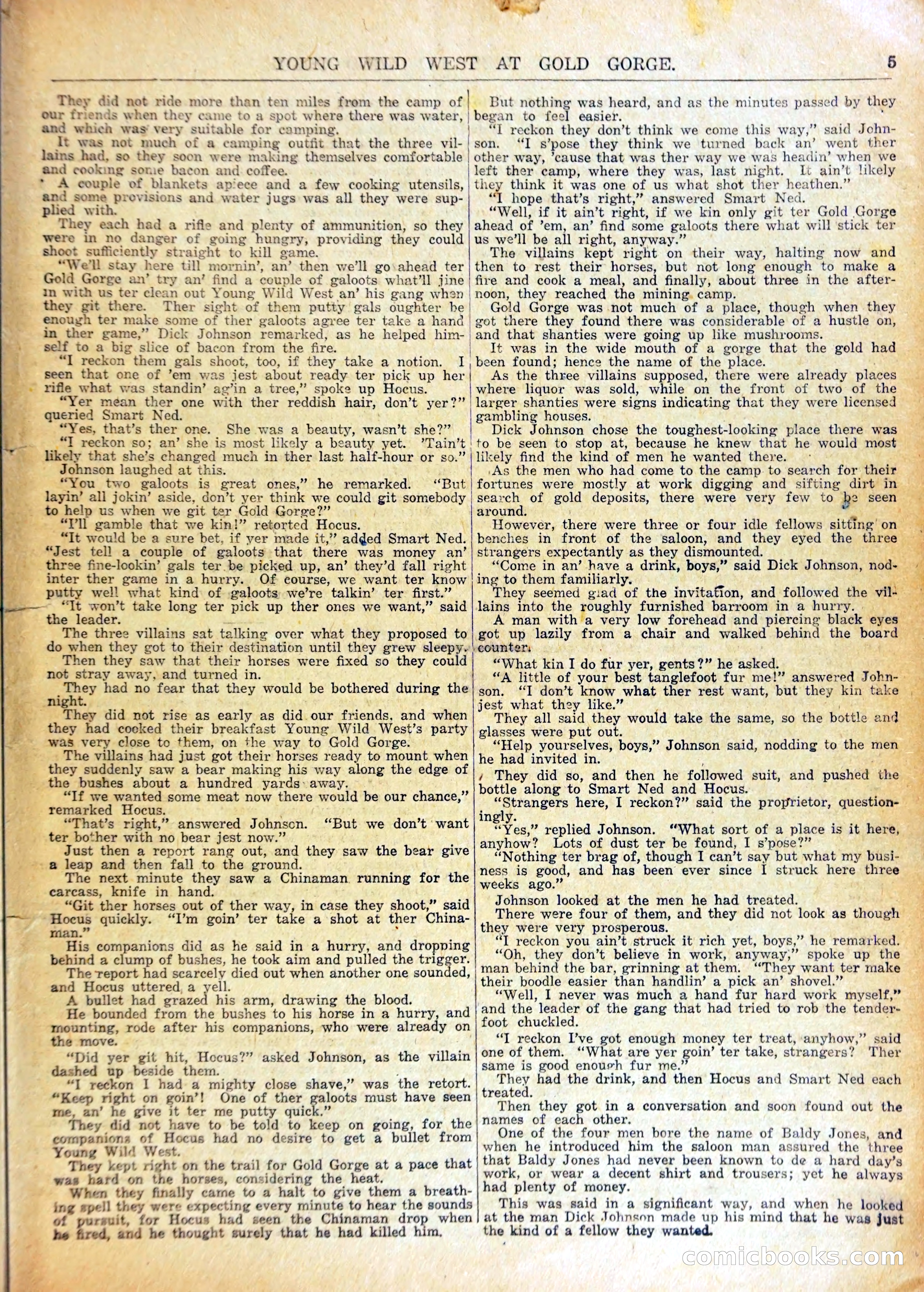 Young Wild West at Gold Forge, or, Arietta and the Drop of Death — page 8 of 37