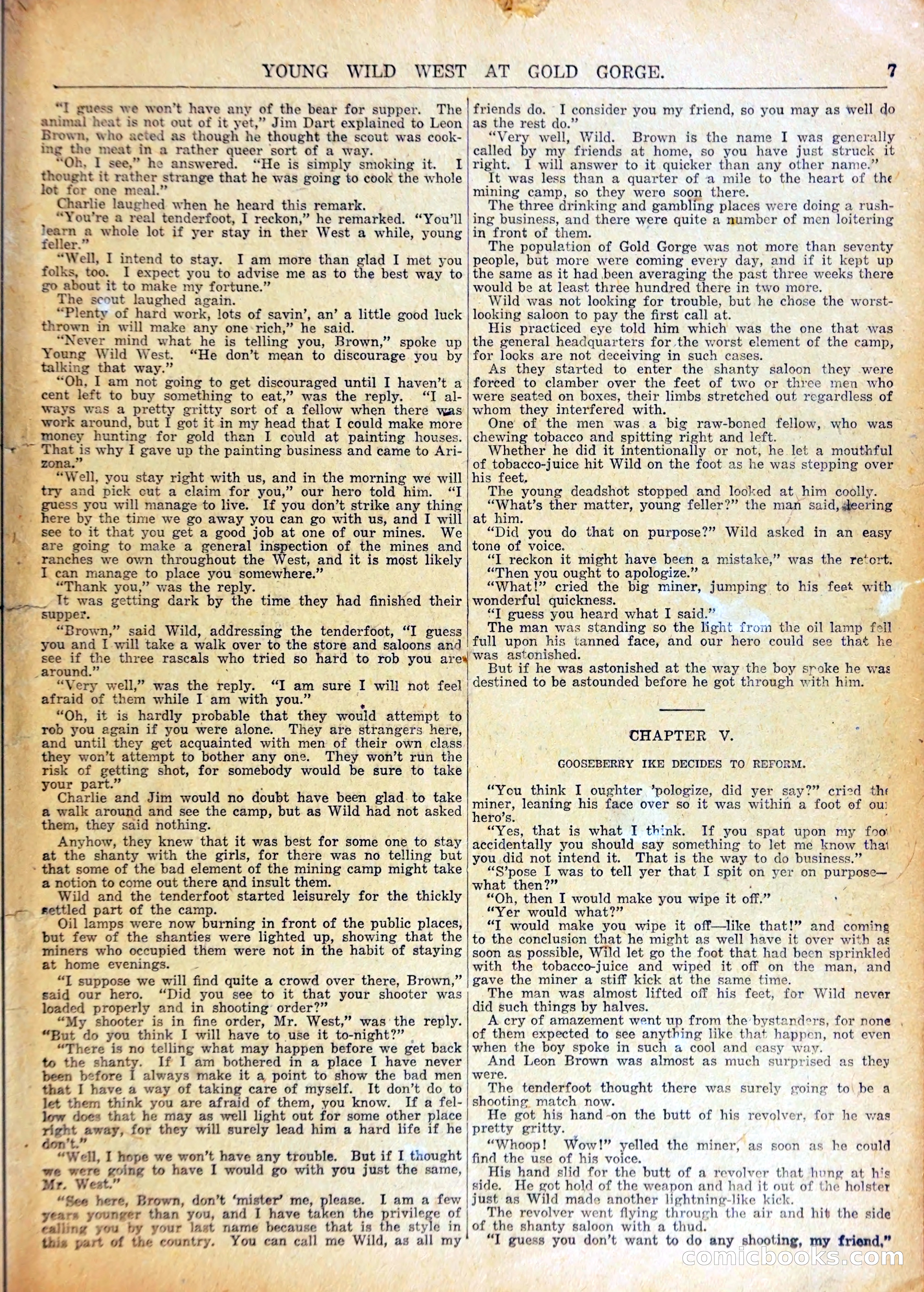 Young Wild West at Gold Forge, or, Arietta and the Drop of Death — page 10 of 37