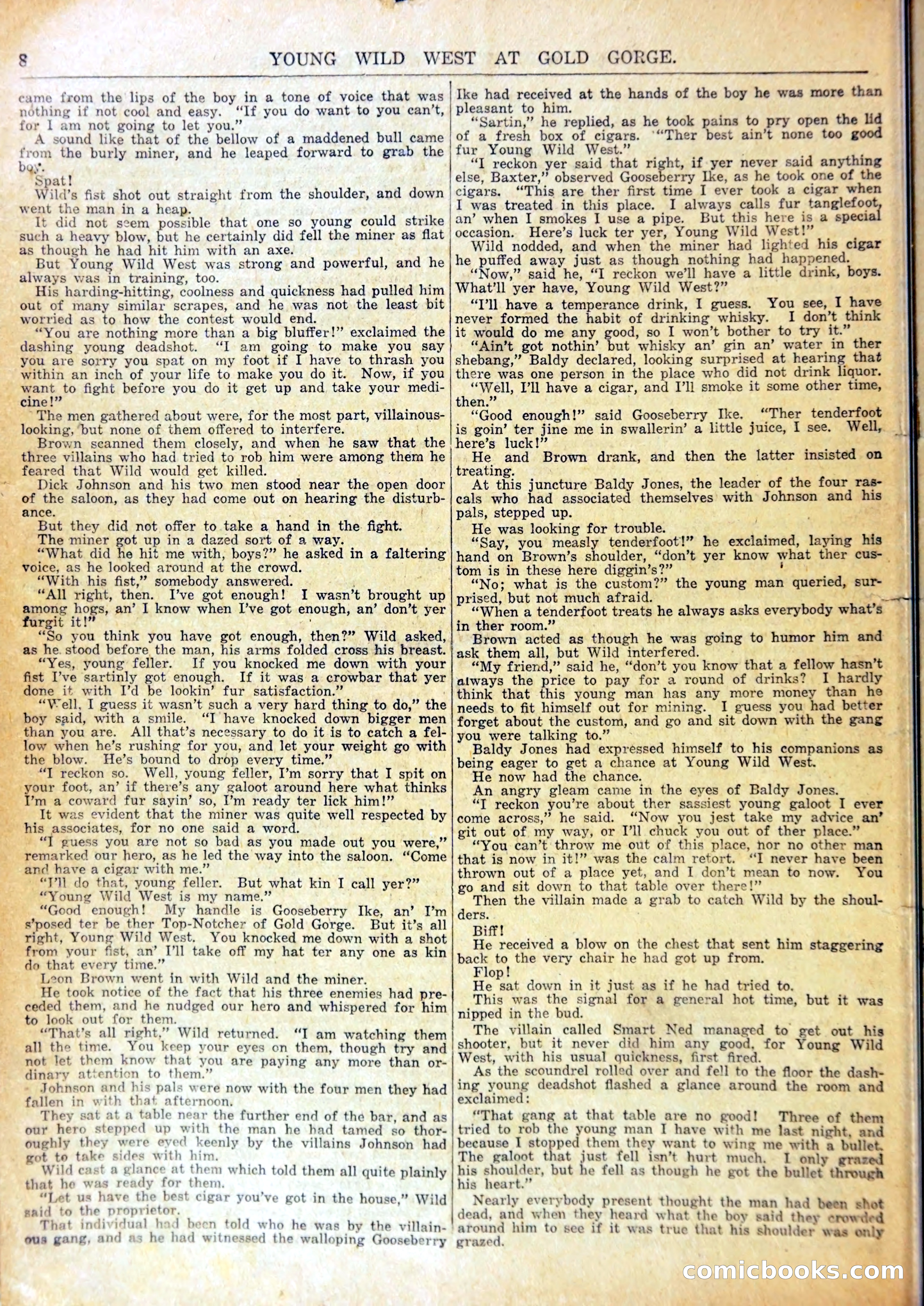 Young Wild West at Gold Forge, or, Arietta and the Drop of Death — page 11 of 37