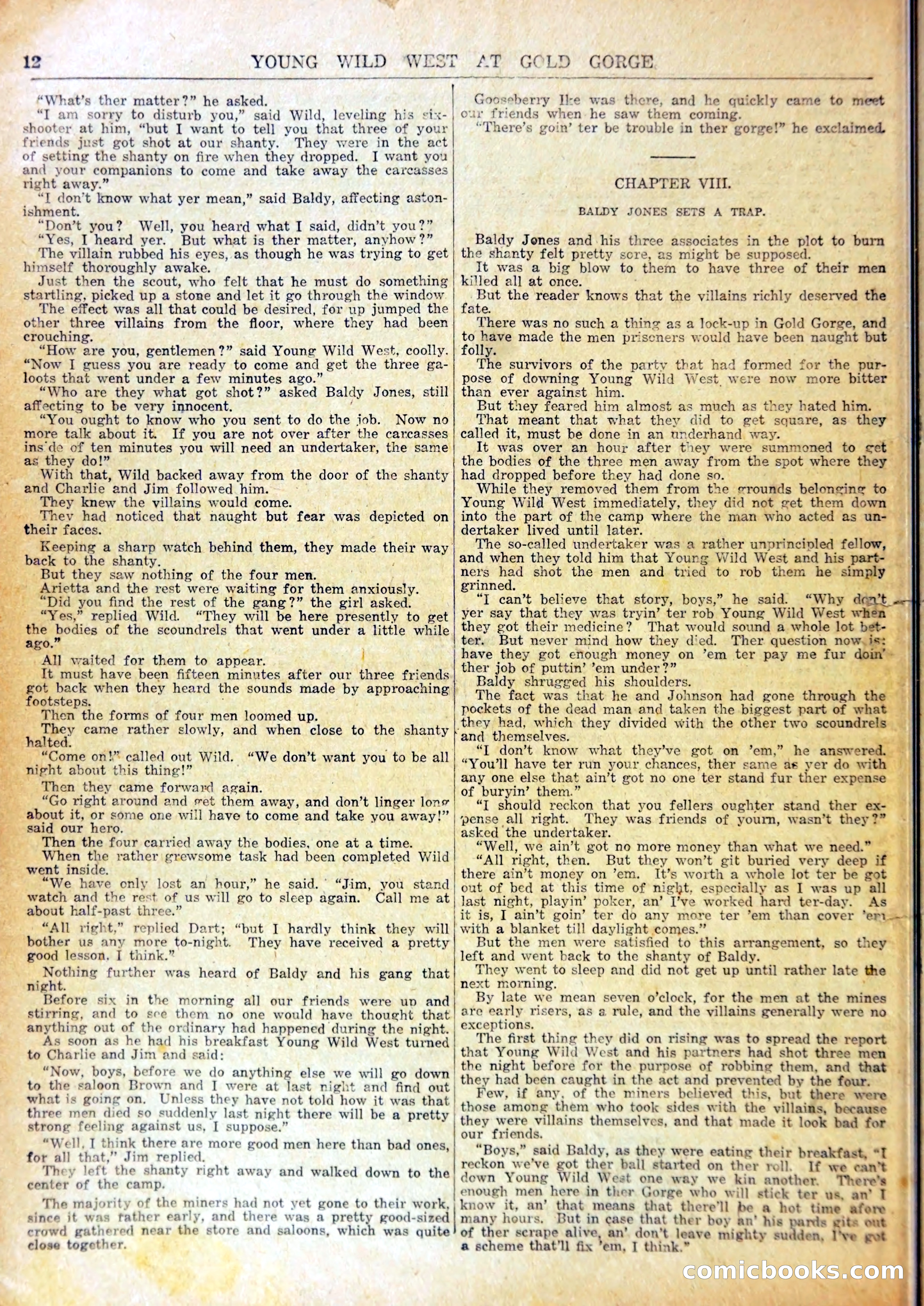 Young Wild West at Gold Forge, or, Arietta and the Drop of Death — page 15 of 37