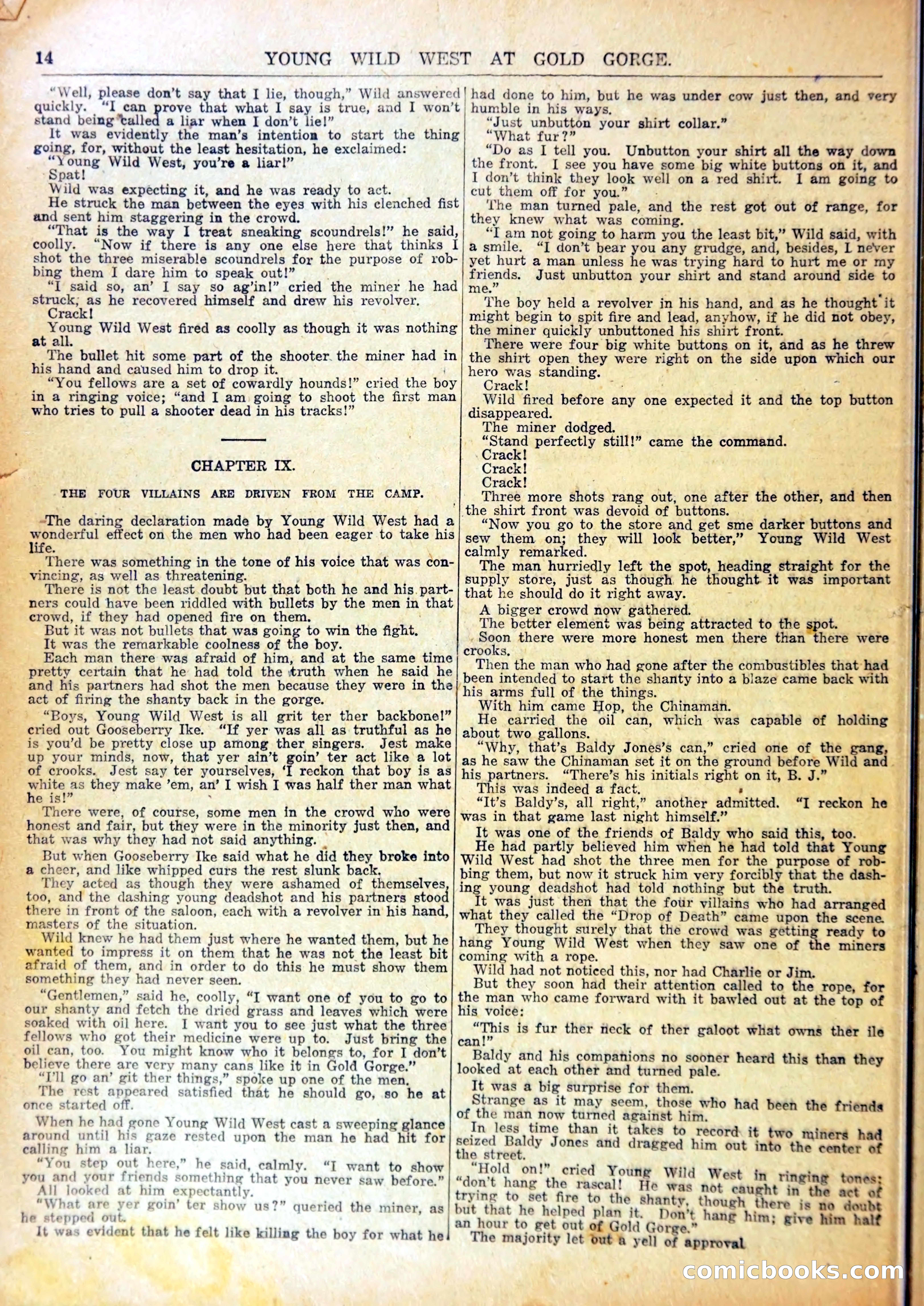 Young Wild West at Gold Forge, or, Arietta and the Drop of Death — page 17 of 37
