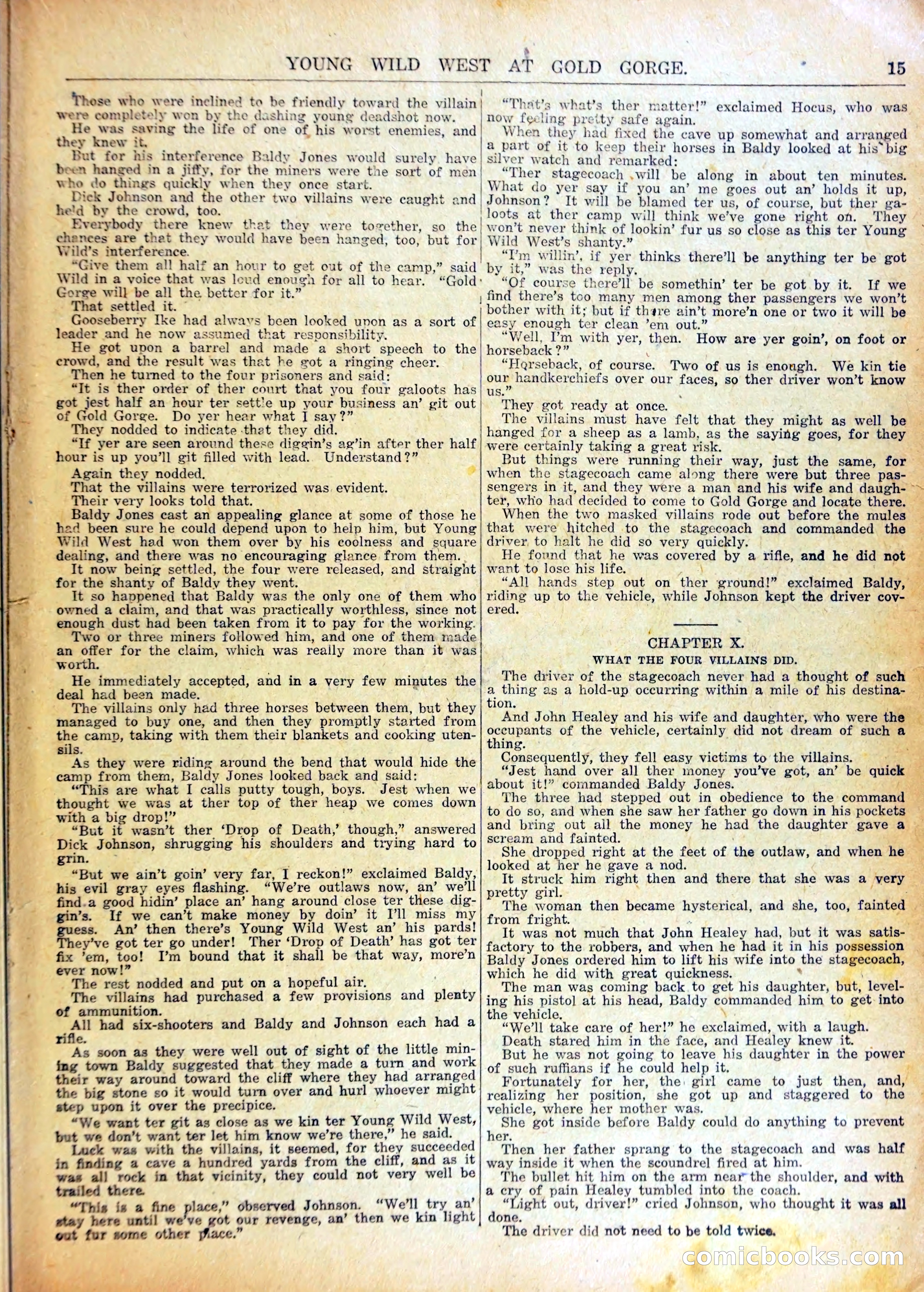 Young Wild West at Gold Forge, or, Arietta and the Drop of Death — page 18 of 37