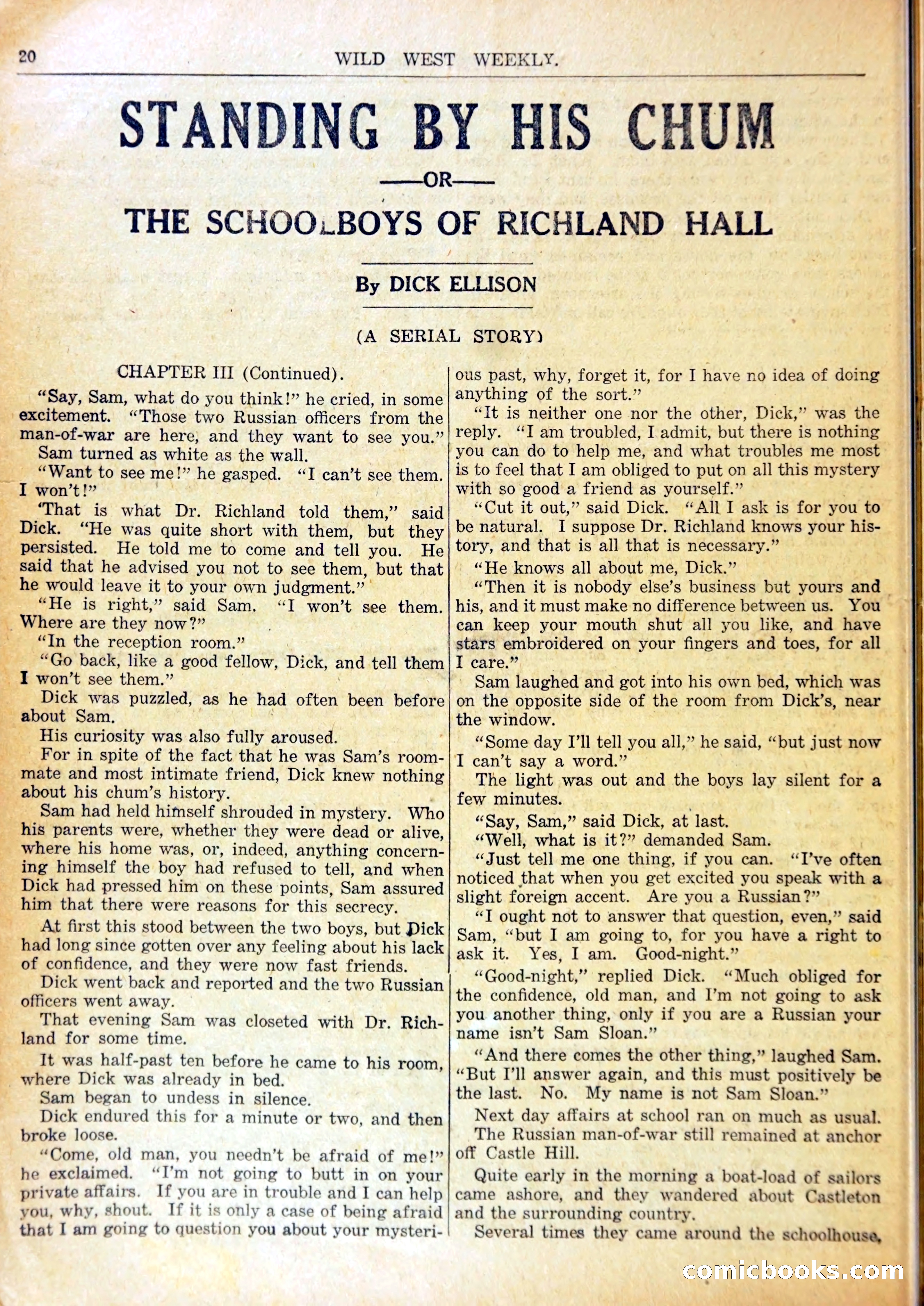 Young Wild West at Gold Forge, or, Arietta and the Drop of Death — page 23 of 37
