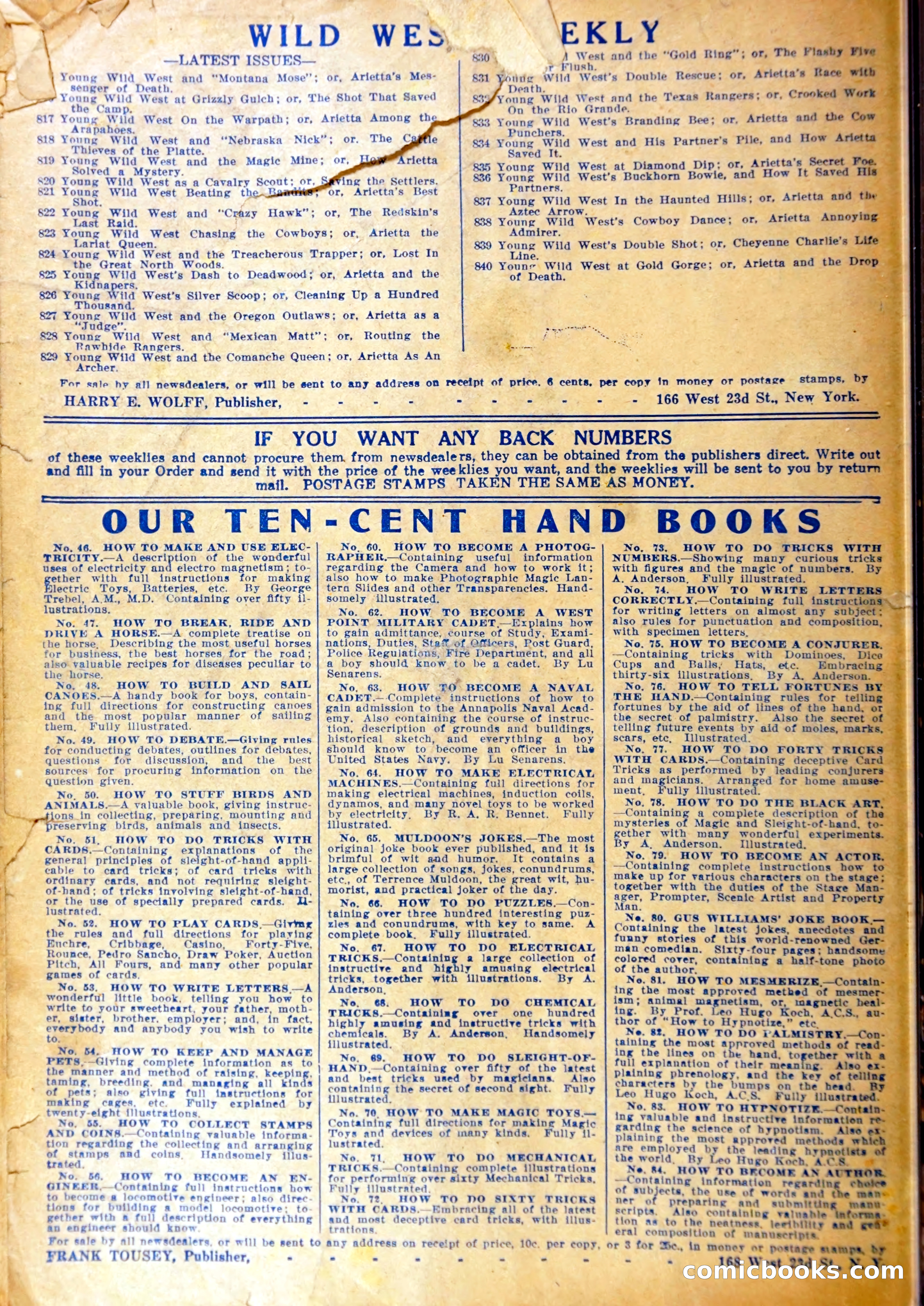 Young Wild West at Gold Forge, or, Arietta and the Drop of Death — page 37 of 37