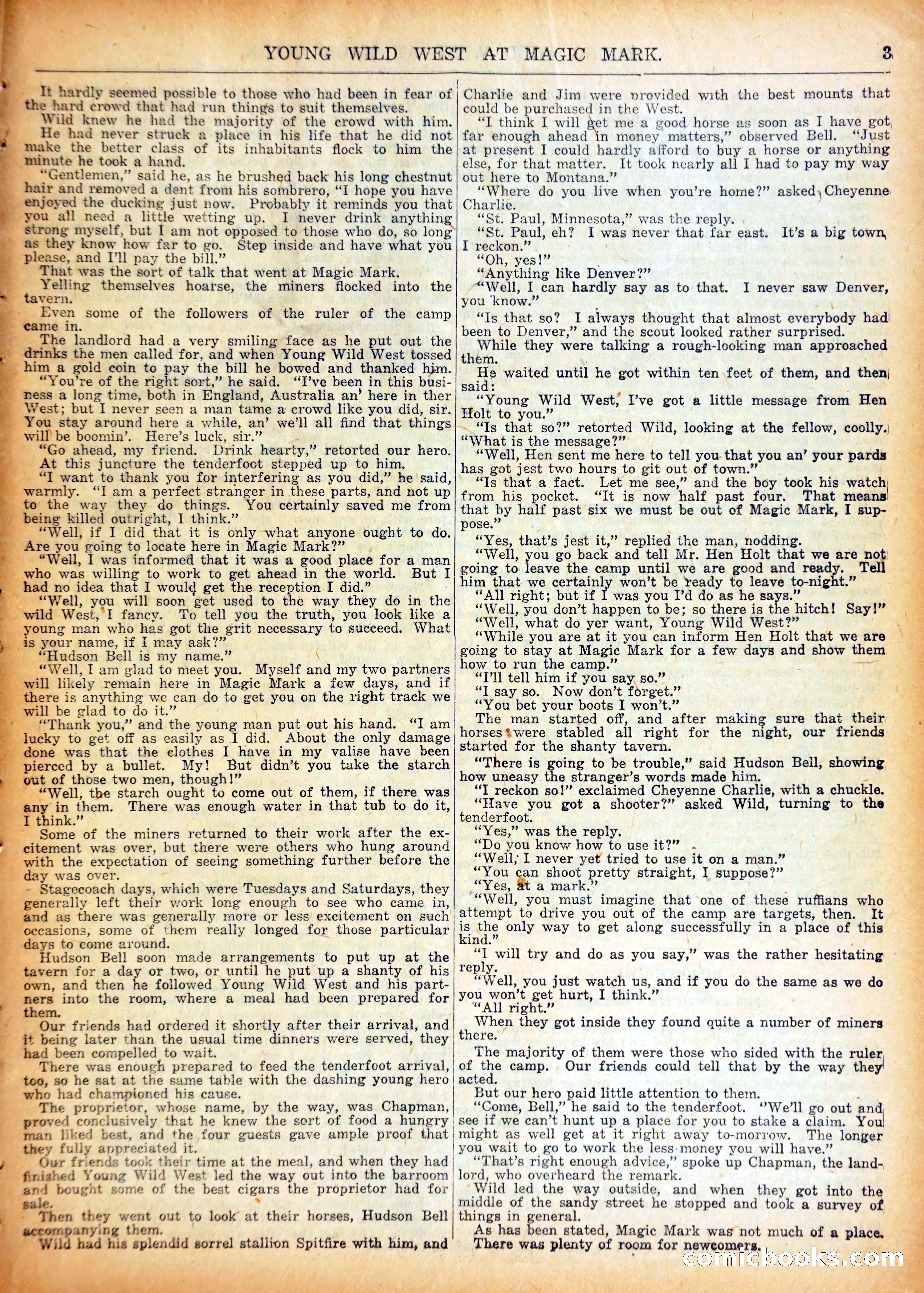 Young Wild West at Magic Mark — page 6 of 37