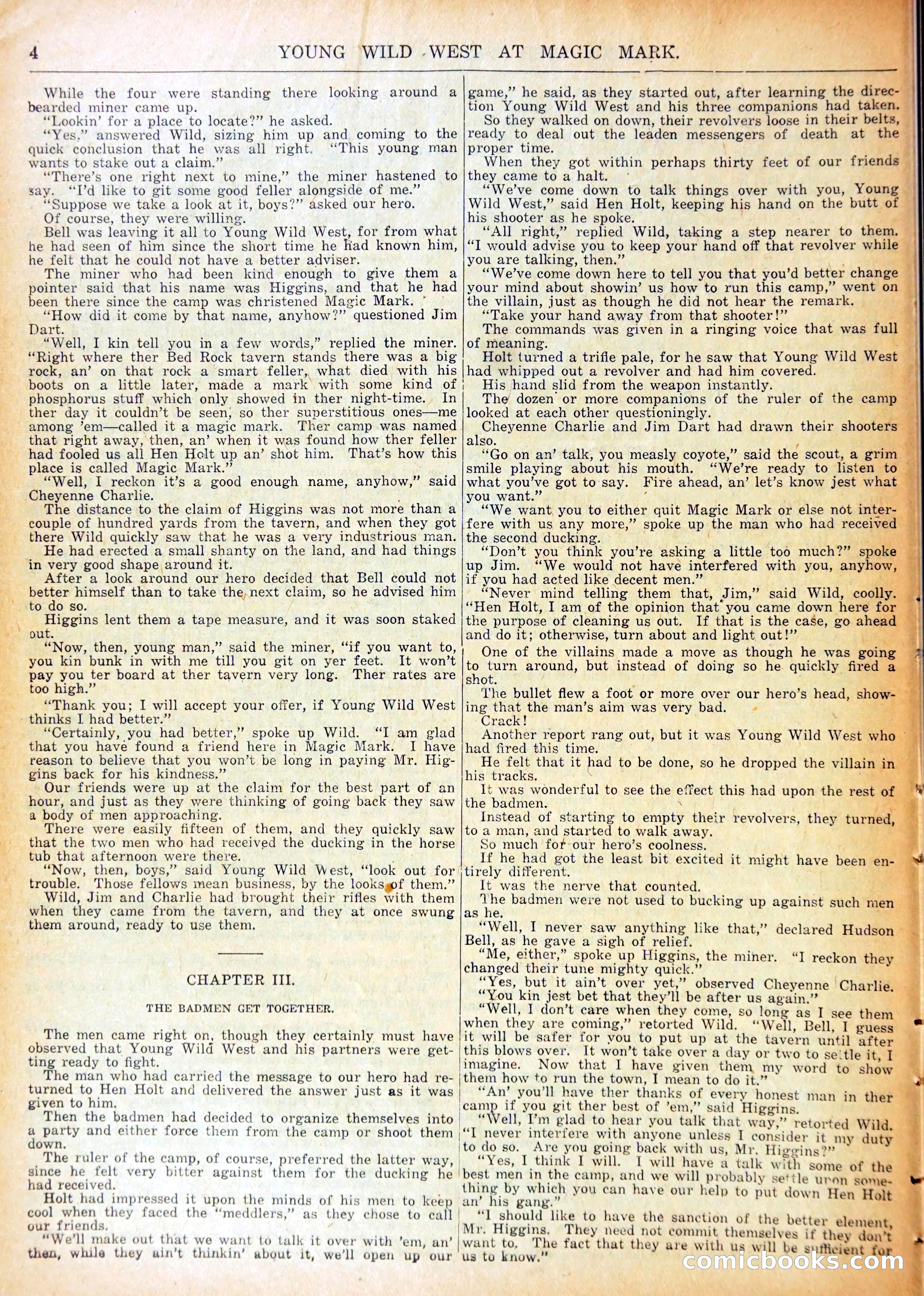 Young Wild West at Magic Mark — page 7 of 37