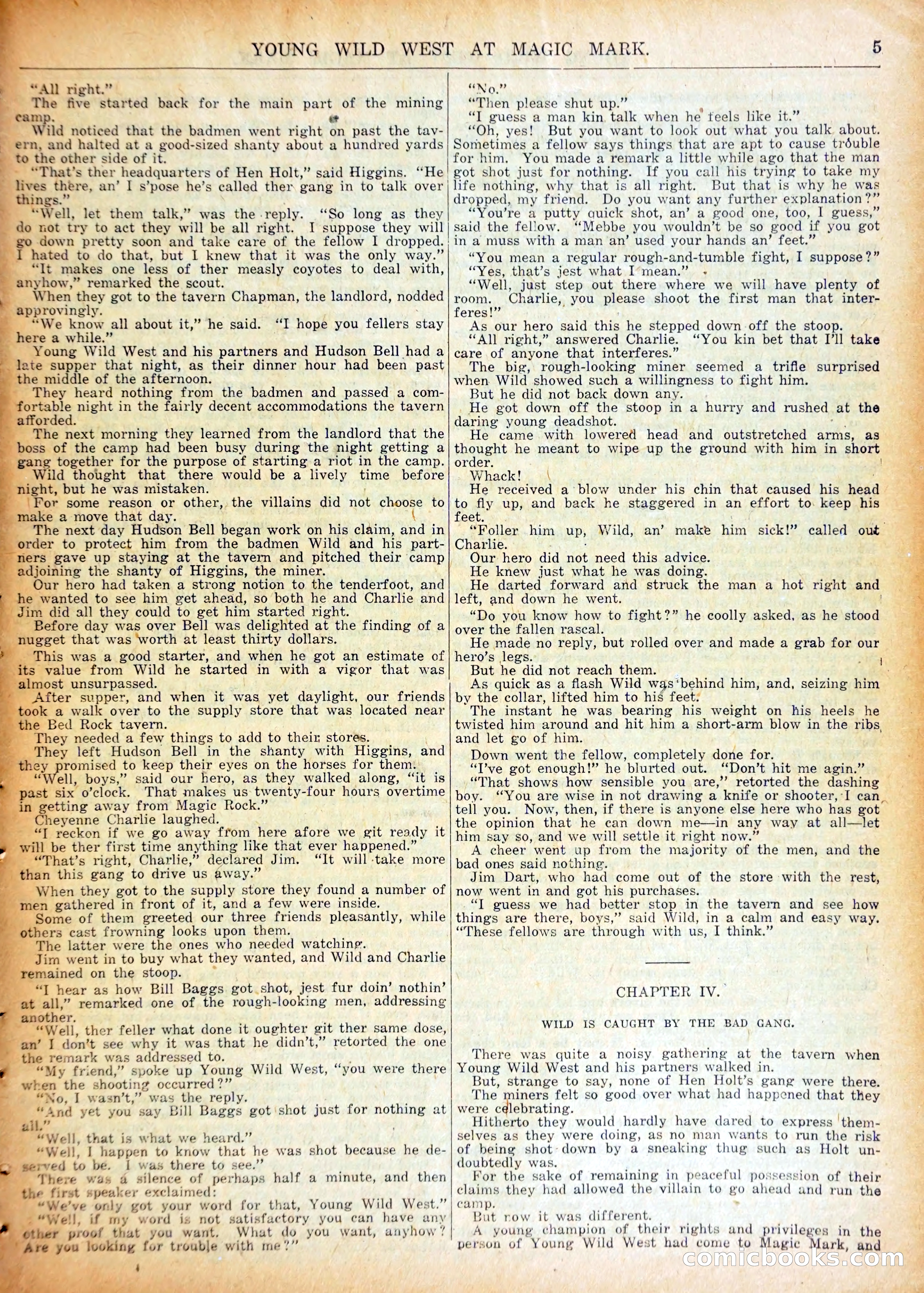 Young Wild West at Magic Mark — page 8 of 37