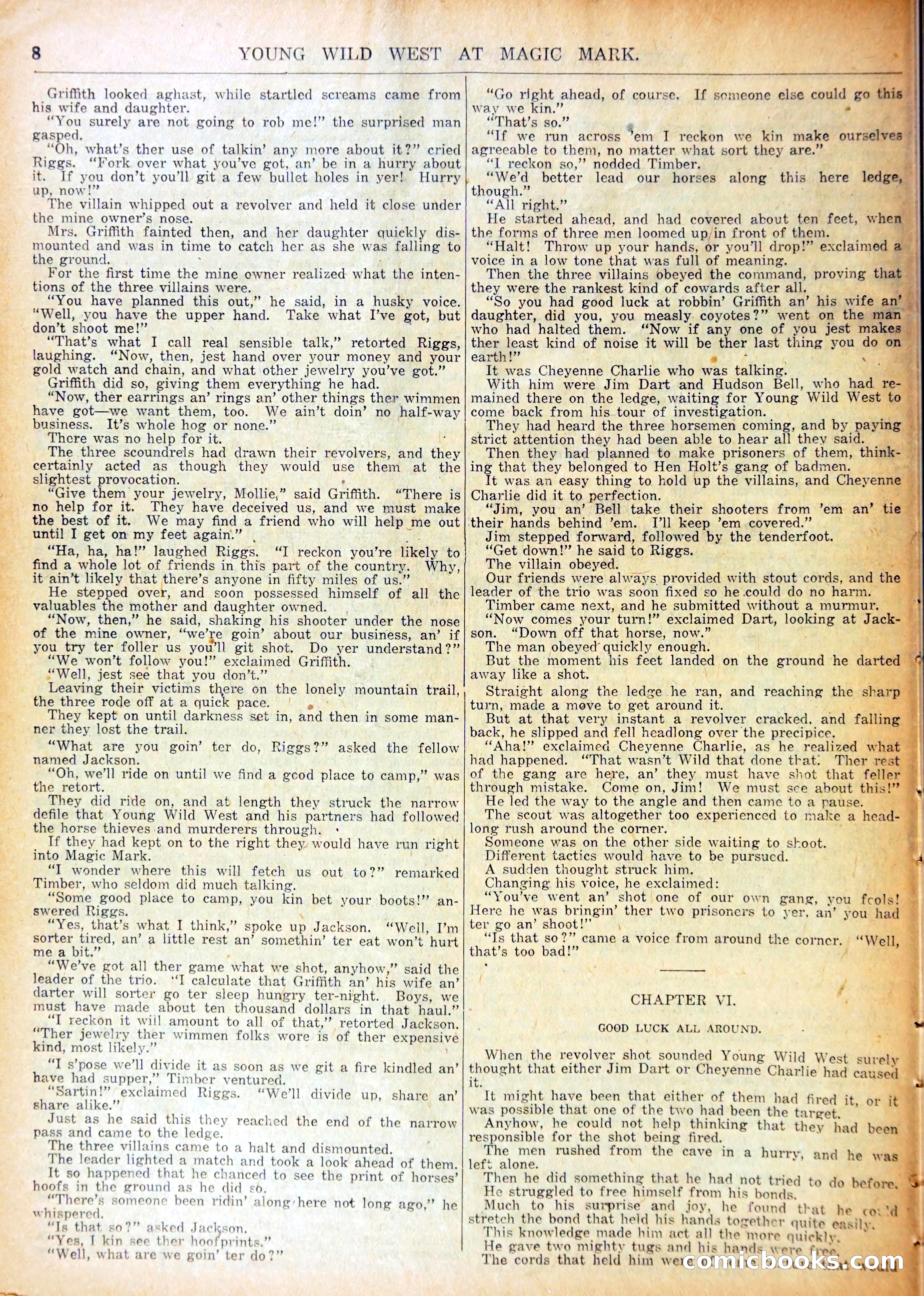 Young Wild West at Magic Mark — page 11 of 37