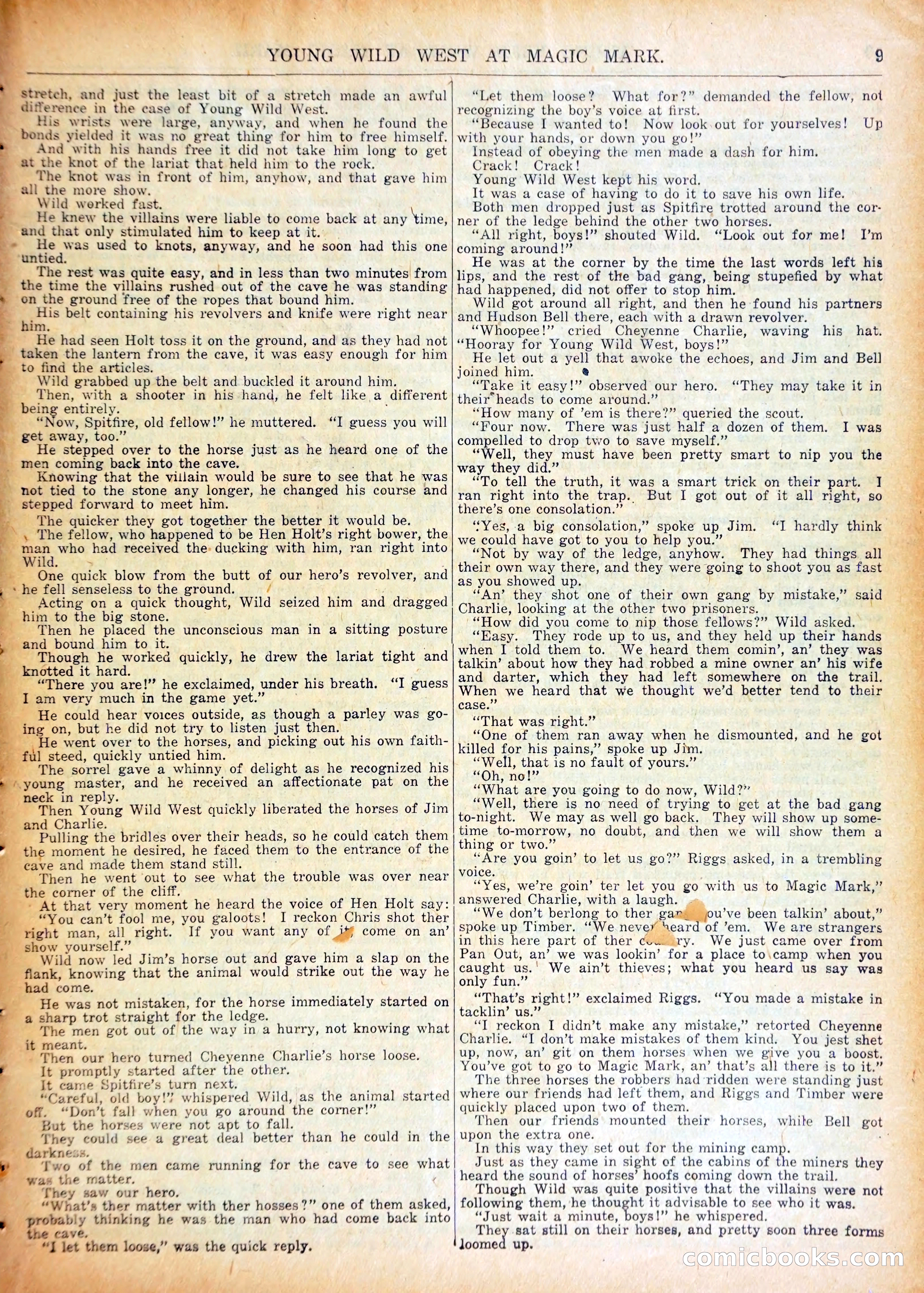 Young Wild West at Magic Mark — page 12 of 37