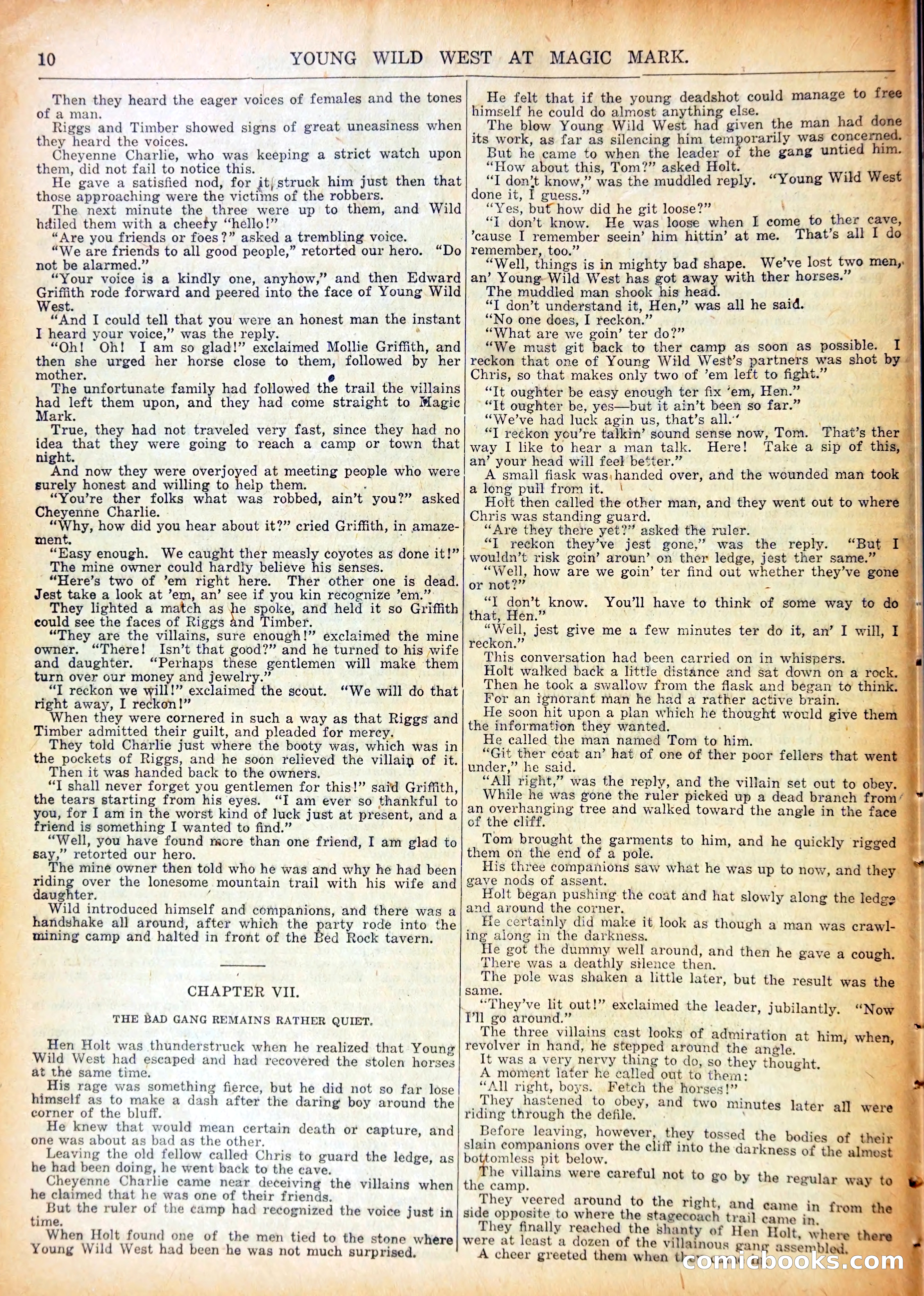 Young Wild West at Magic Mark — page 13 of 37