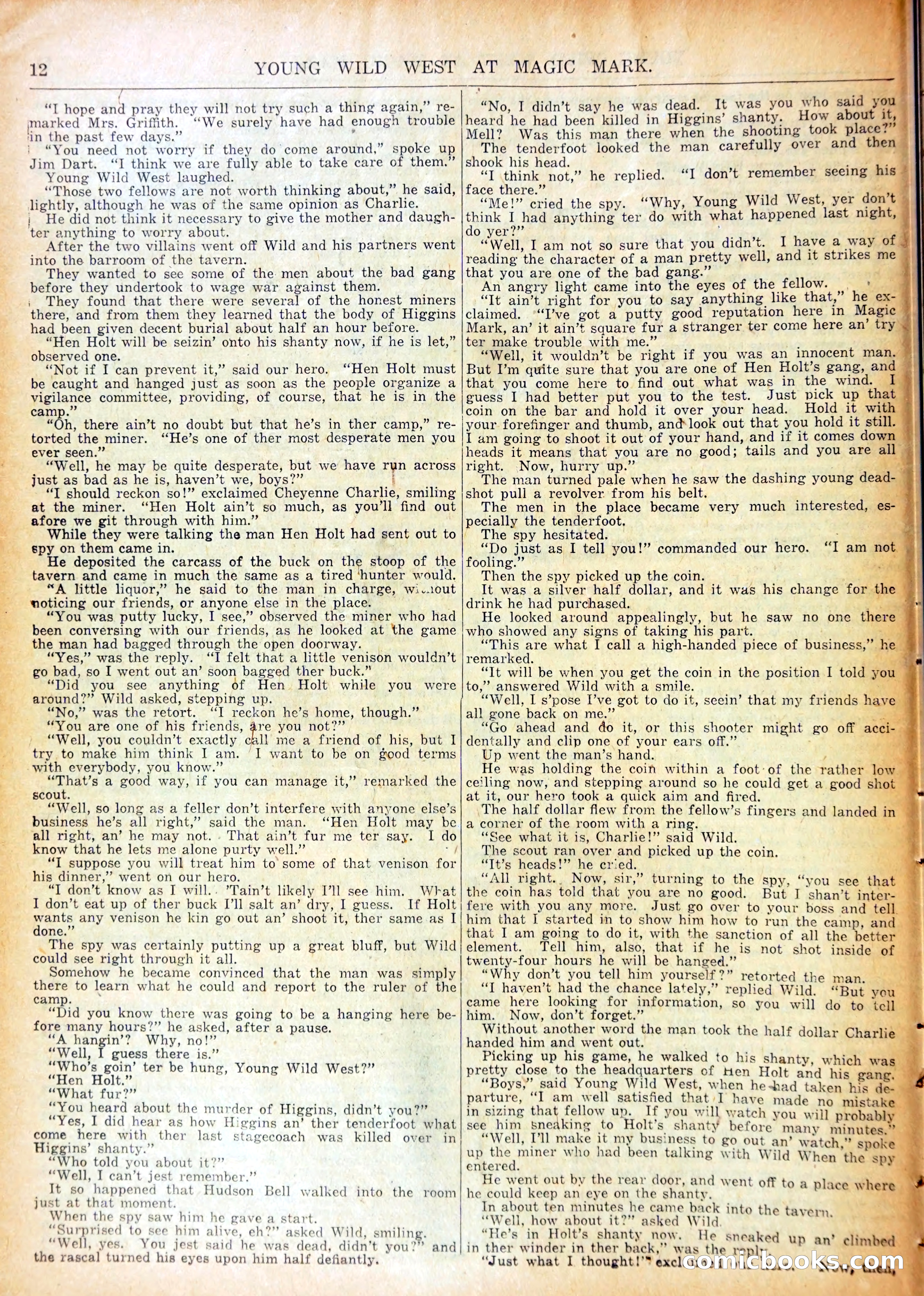 Young Wild West at Magic Mark — page 15 of 37
